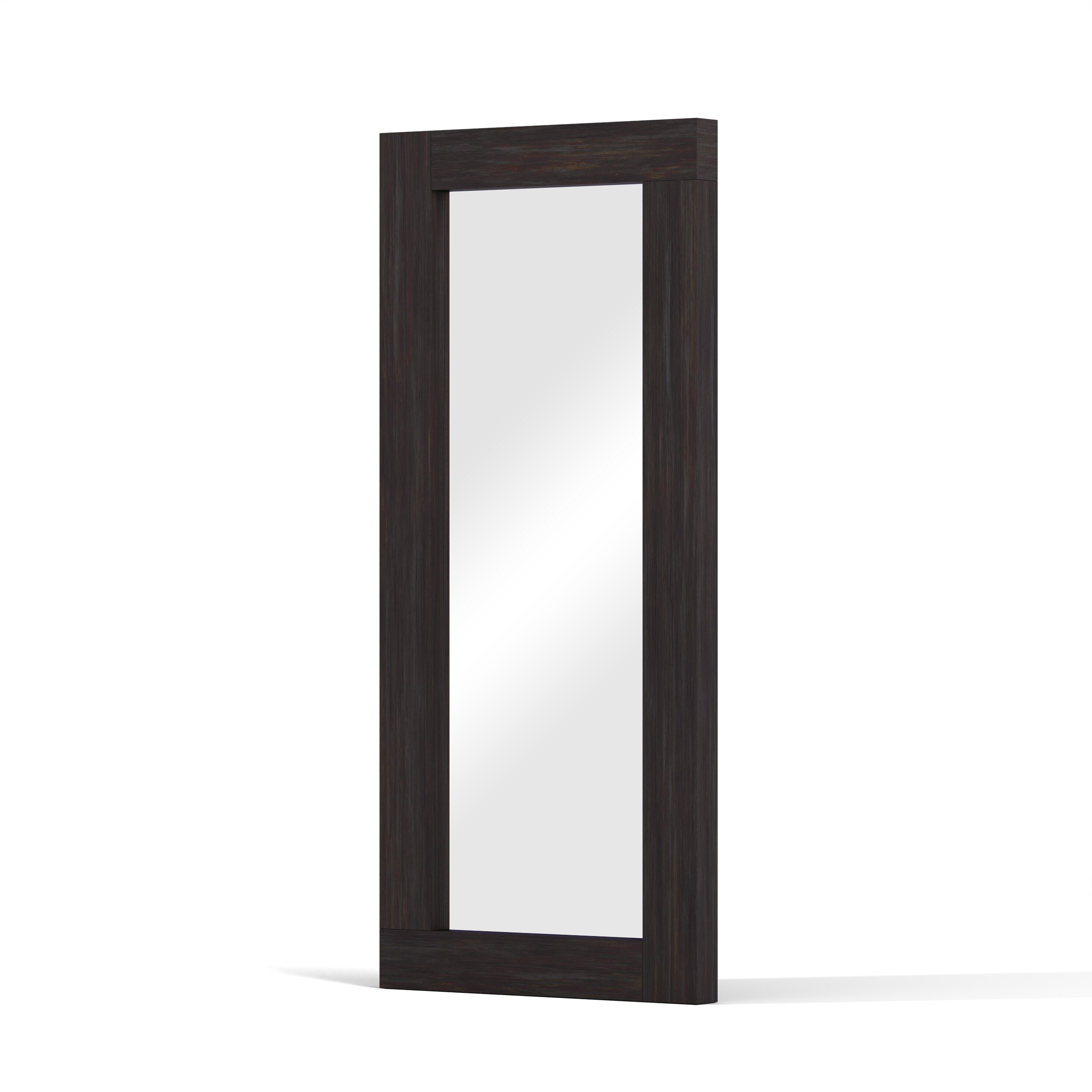 NeuType 24-in W x 57.9-in H Brown Framed Full Length Floor Mirror 