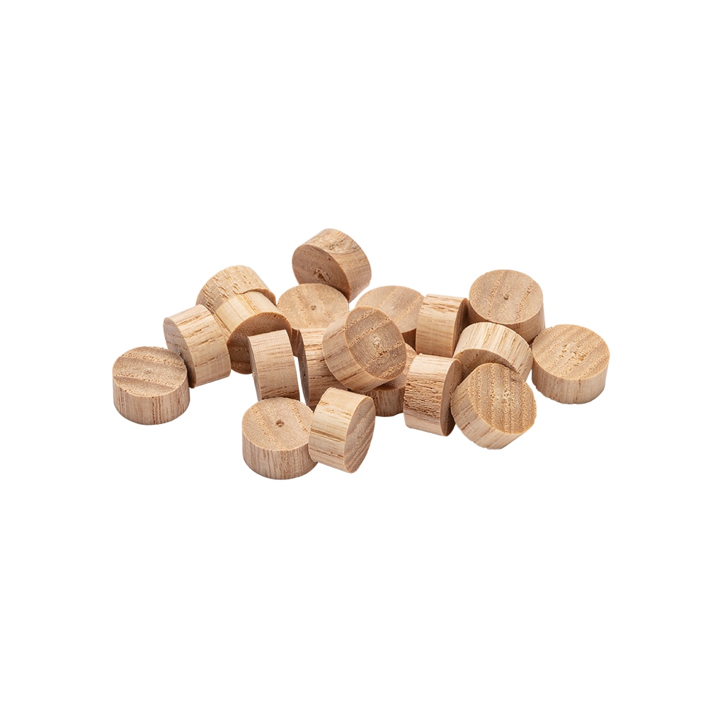 Madison Mill 9007M 20 -Pack 0.5 x 0.25 Poplar Wood Flat head plug