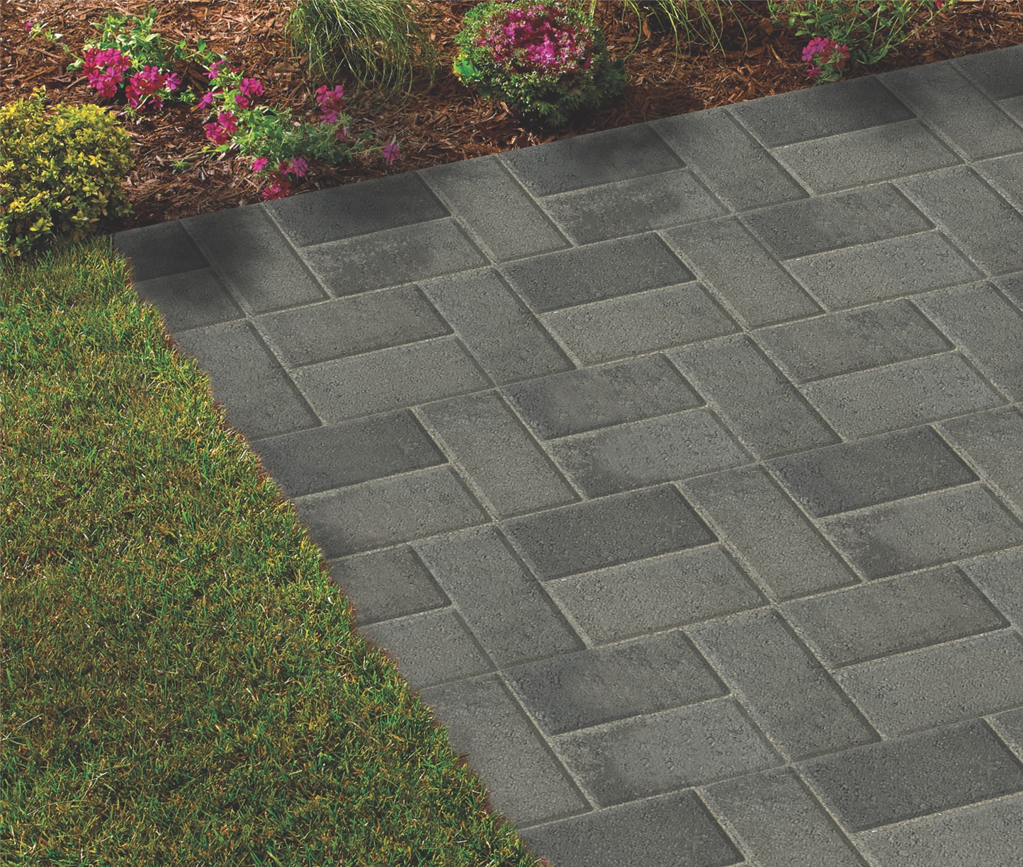 Belgard 8-in L x 4-in W x 2-in H Rectangle Gray Concrete Paver in the ...