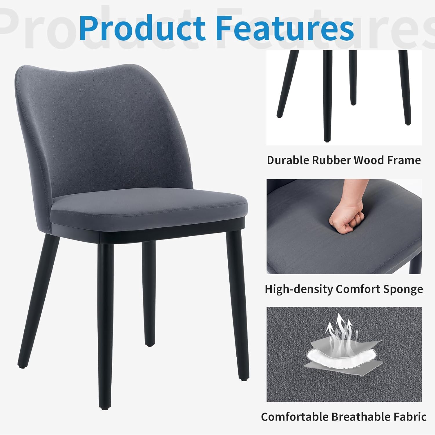 Qeetex PHO-13VIC33S-HNN Dining-Chairs - View #3
