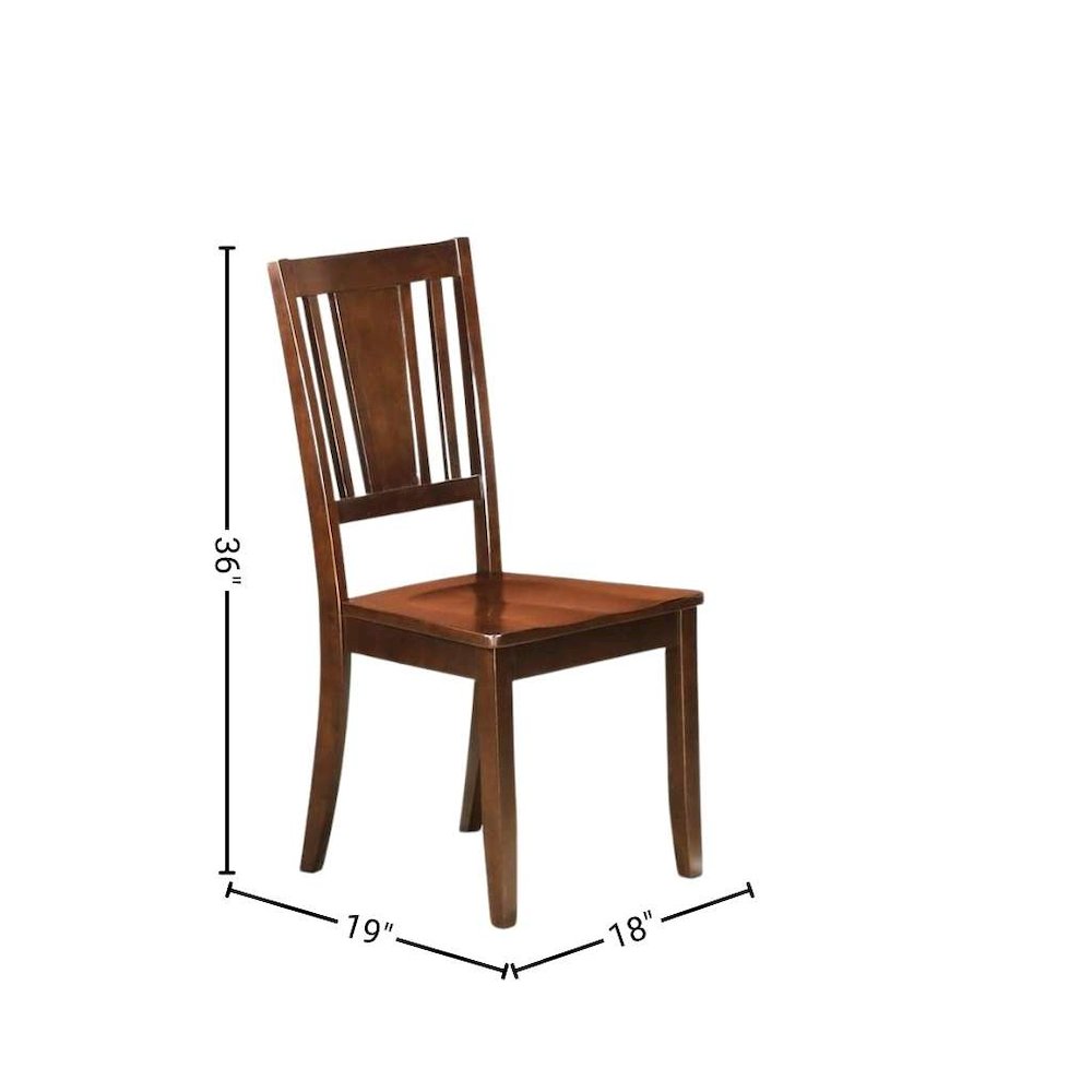 FurniFact HLDU5-MAH-WWHT1 Dining-Sets - View #2