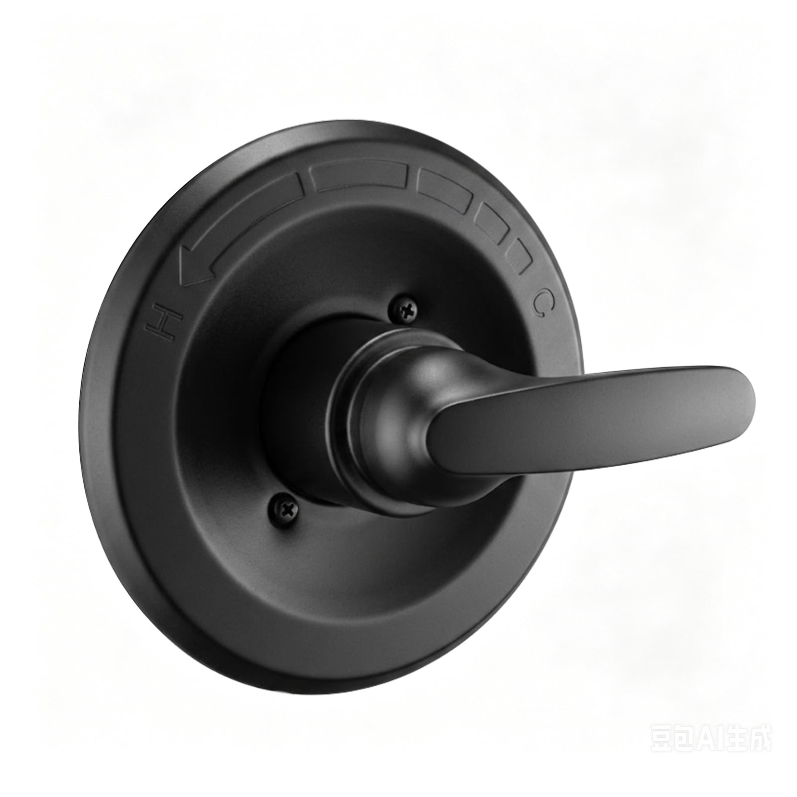 Ultrimkit  Matte Black 1 Handle Shower Faucet Trim Kit for Delta 13 and 14 Series Valves Valve and Cartridge Not Included