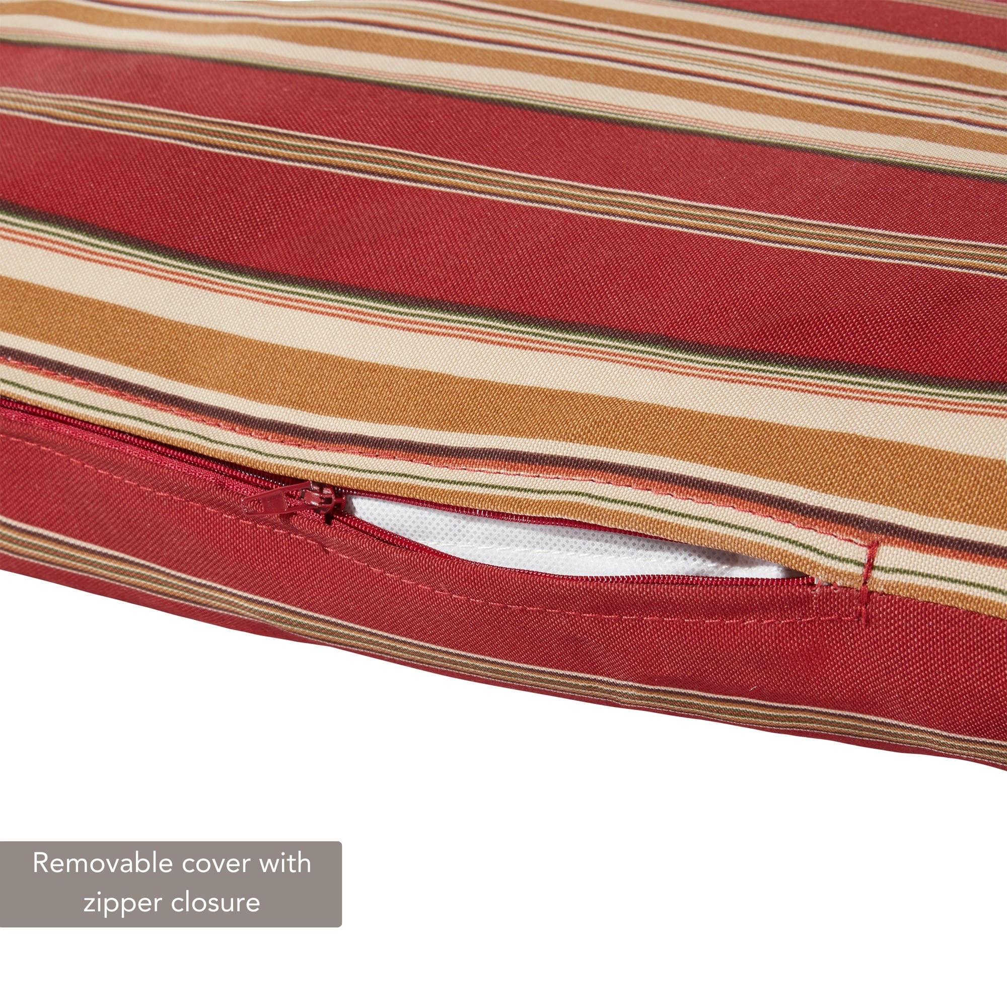 Greendale Home Fashions OC2802-ROMASTRIPE Patio-Furniture-Cushions - View #5