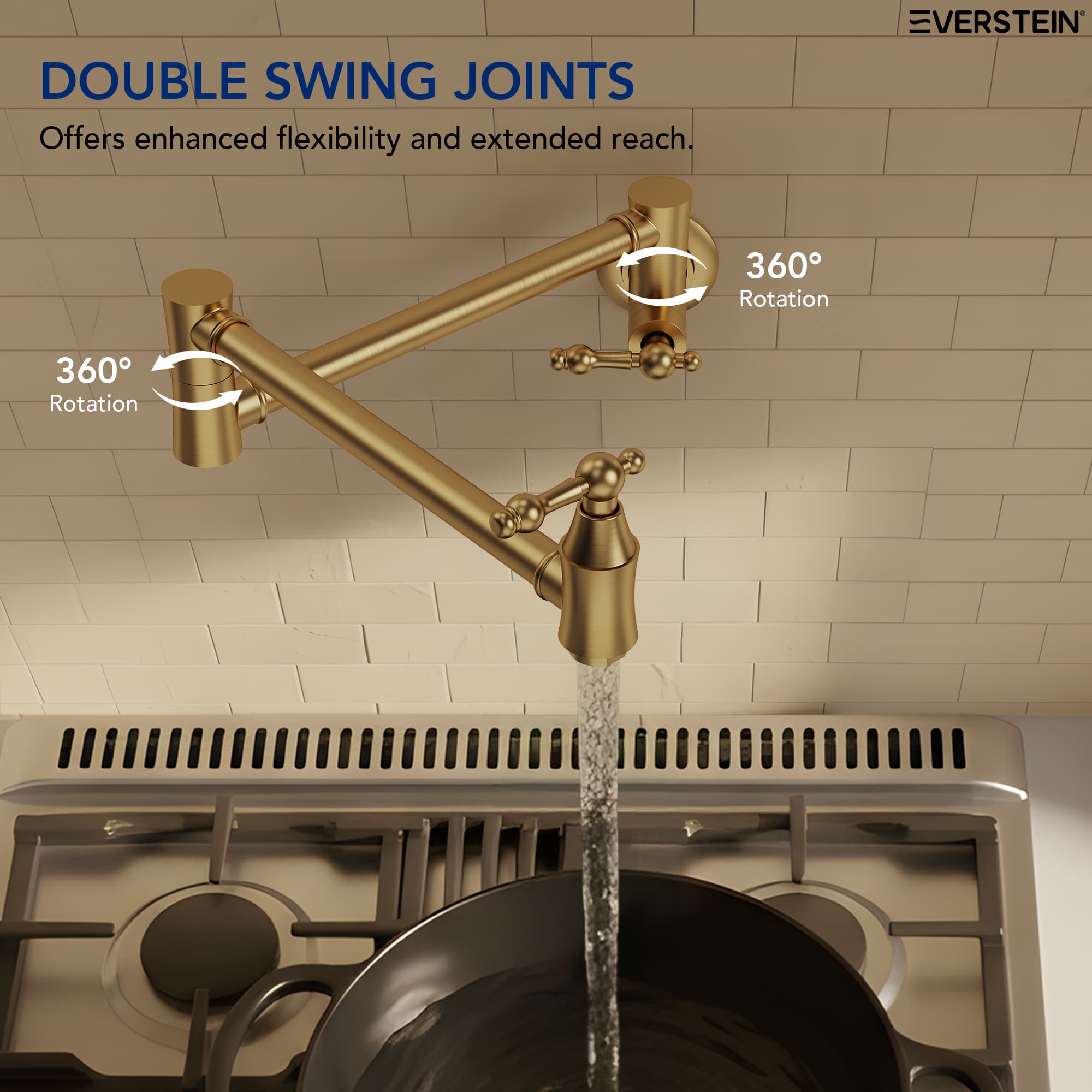 EVERSTEIN SFS-1178-GD Kitchen-Faucets - View #4