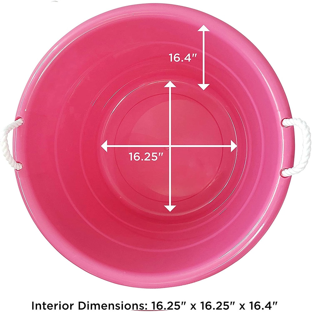 Buy jenny sales and services unbreakable plastic pink 15 inch round multi  purpose stoarge container water tub bucket 14 L Plastic Bucket(Pink) Online  at desertcartIsrael