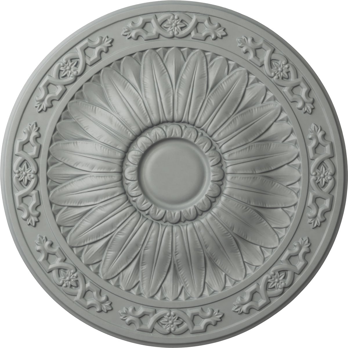 Ekena Millwork CM20LU 20.25-Inches W x 20.25-Inches L Architectural Primed Polyurethane Whole Ceiling Medallion
