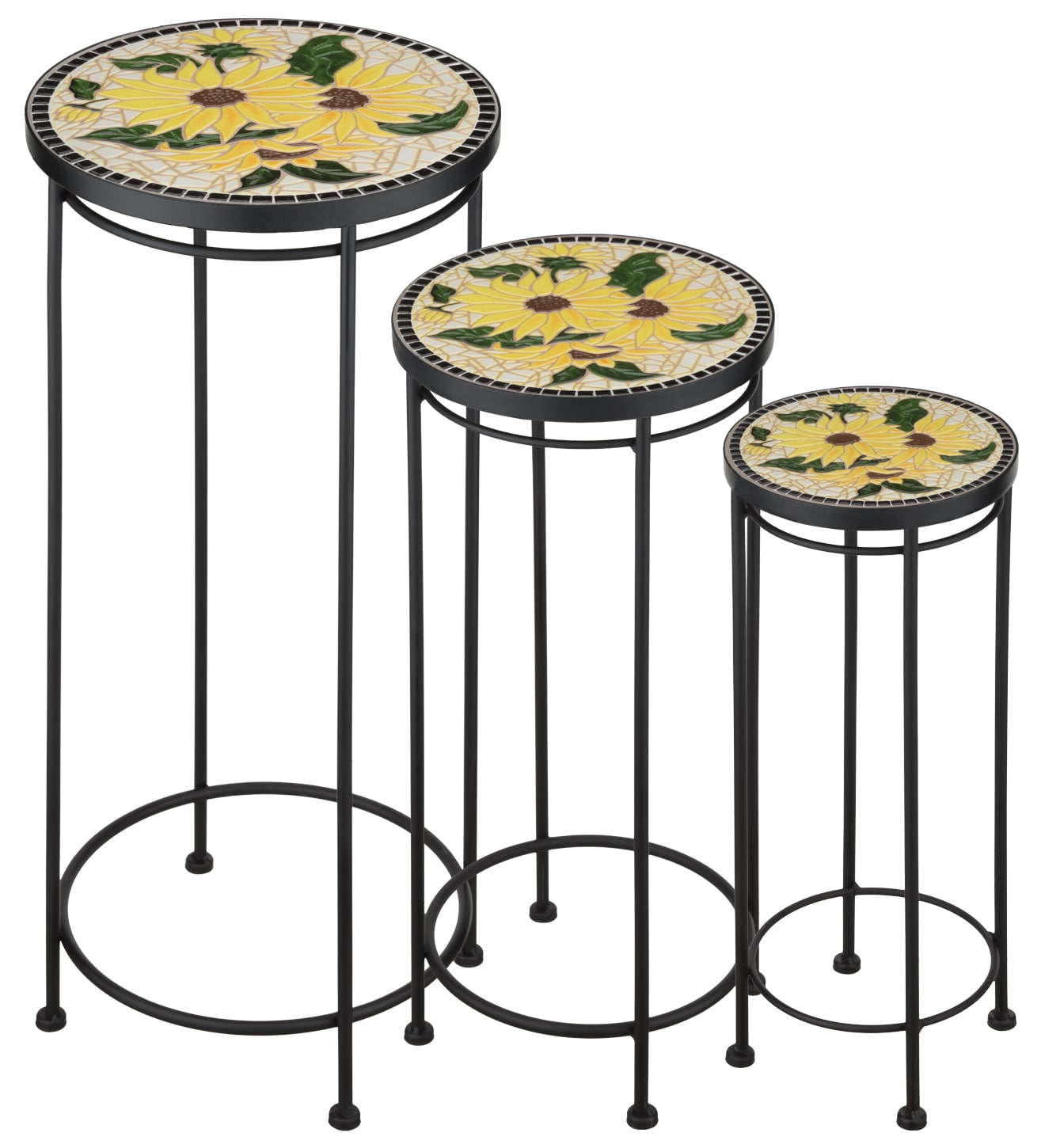 Regal Art & Gift 13977 28-in H x 12-in W Multi Indoor/Outdoor Round Ceramic Plant Stand