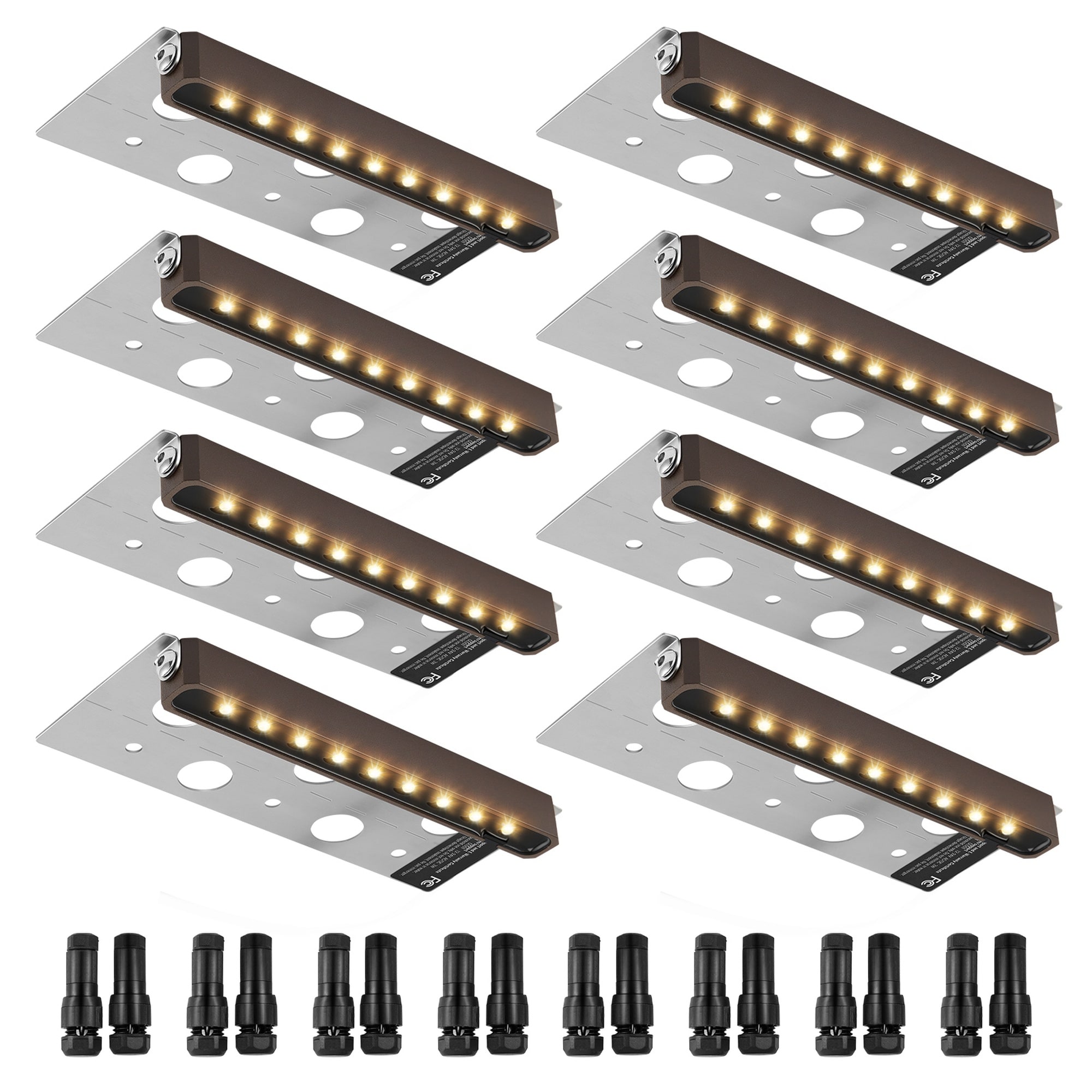 Angel Sar LED Landscape Illumination 6.8 Inch Wall Retention Lighting 3W 12V 24V AC DC Energy Efficient Paver Illumination IP68 Weather Resistant Outdoor Pathway Lights 3000K Adjustable Terrace Lights