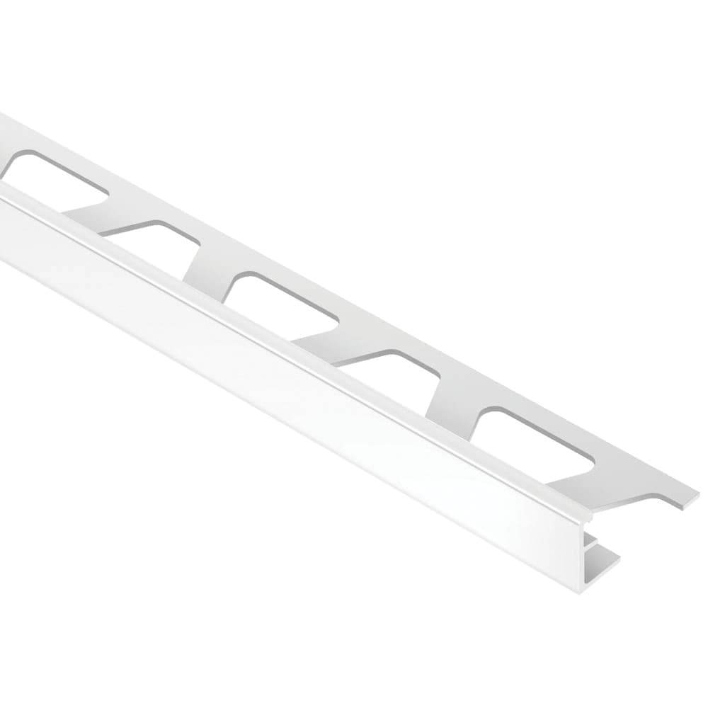Schluter Systems A110HG Schiene 0.438-in W x 98.5-in L Light Grey Color-Coated Aluminum Aluminum L-angle Tile Edge Trim