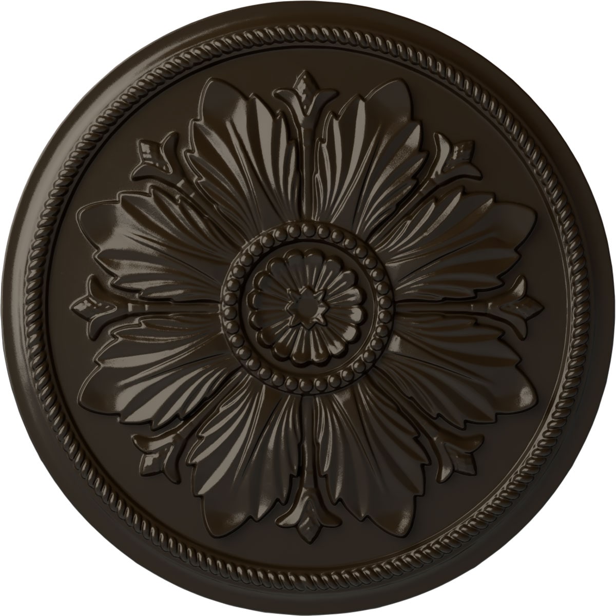 Ekena Millwork CM23KASHF Kaya 23.625-in W x 23.625-in L Painted Stone Hearth Polyurethane Whole Ceiling Medallion