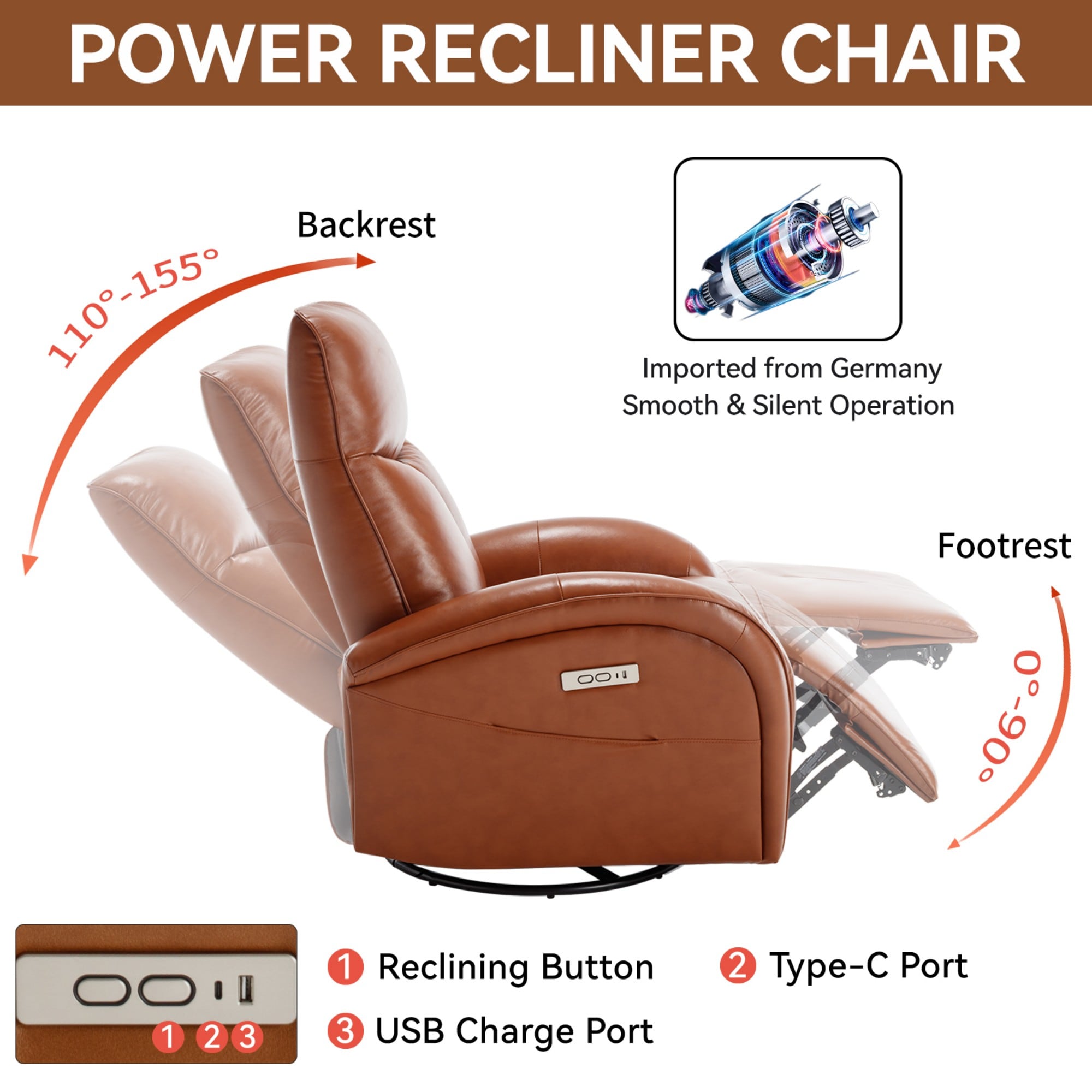 Boyel Living BL-CM807DB recliners - View #5