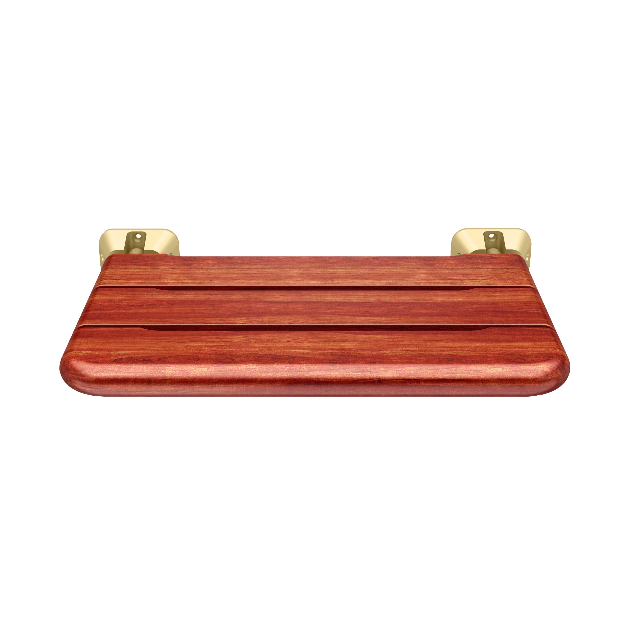 Mr. Steam MSWSEAT-SB Satin Brass Wood Wall mount Shower seat ADA Compliant