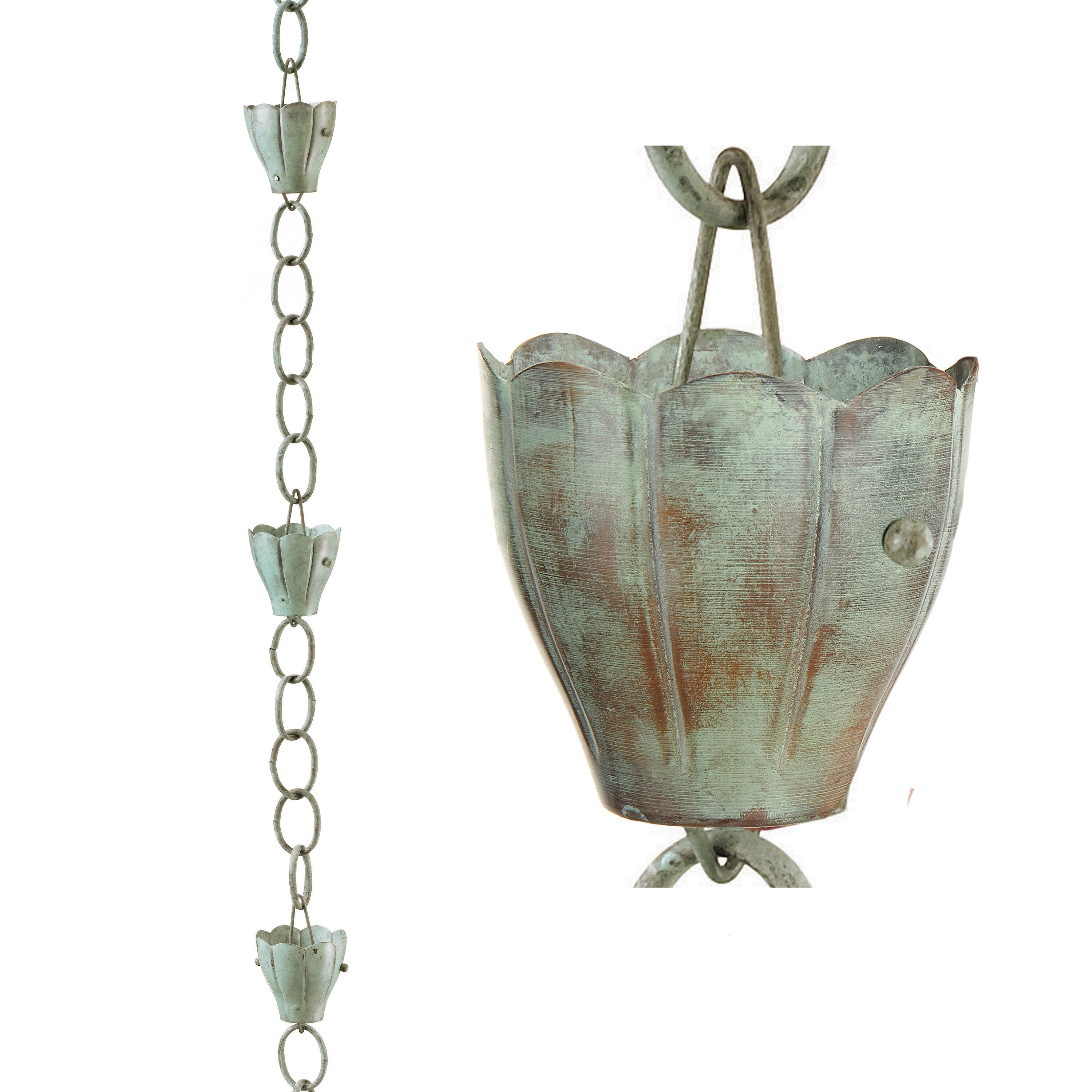 Good Directions 491V1-8 8.5-ft Verde Crocus Rain Chains