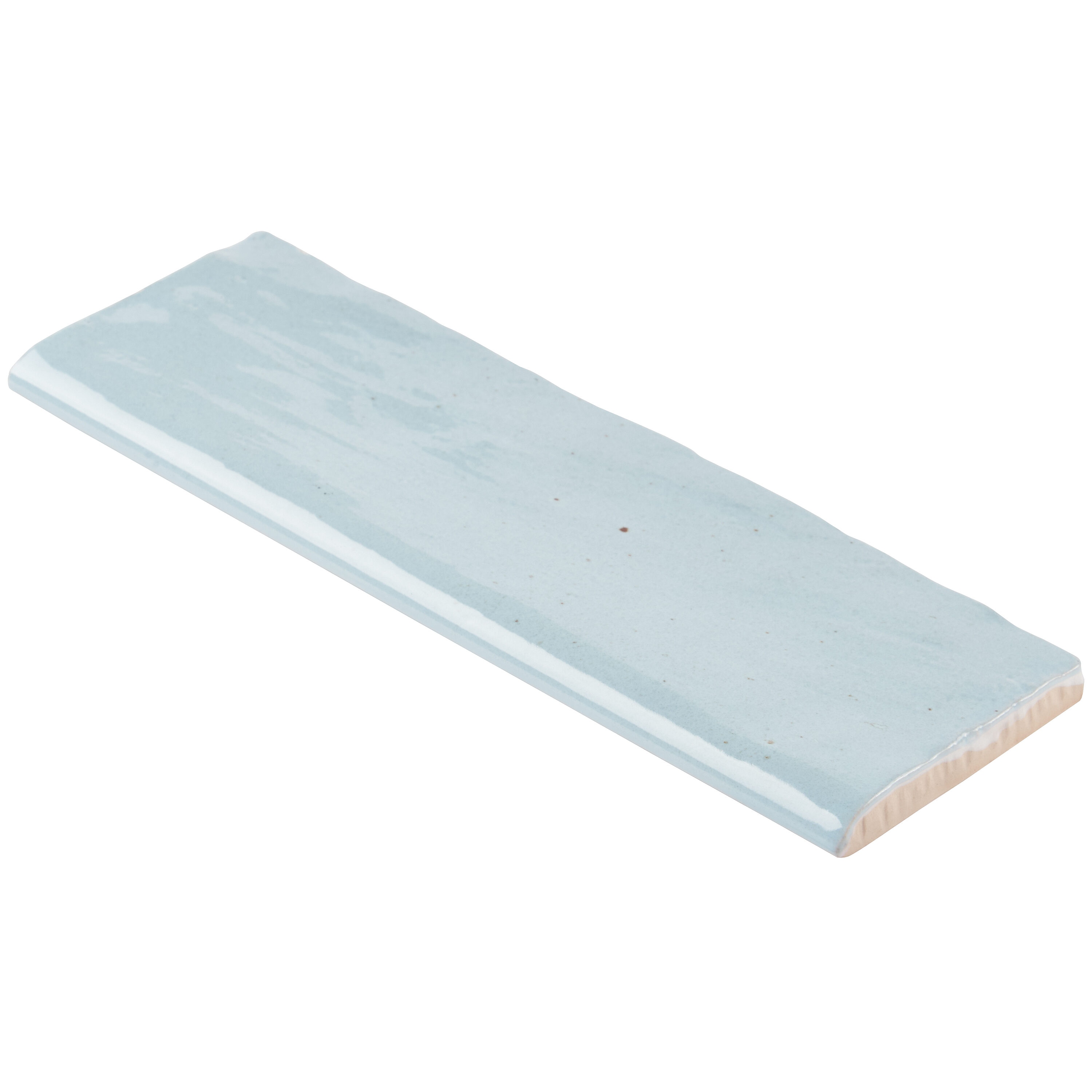 Artmore Tile EXT3RD105464 Montego Sky Glazed Ceramic Bullnose Tile ( 0.14-Sq. Feet / Piece )