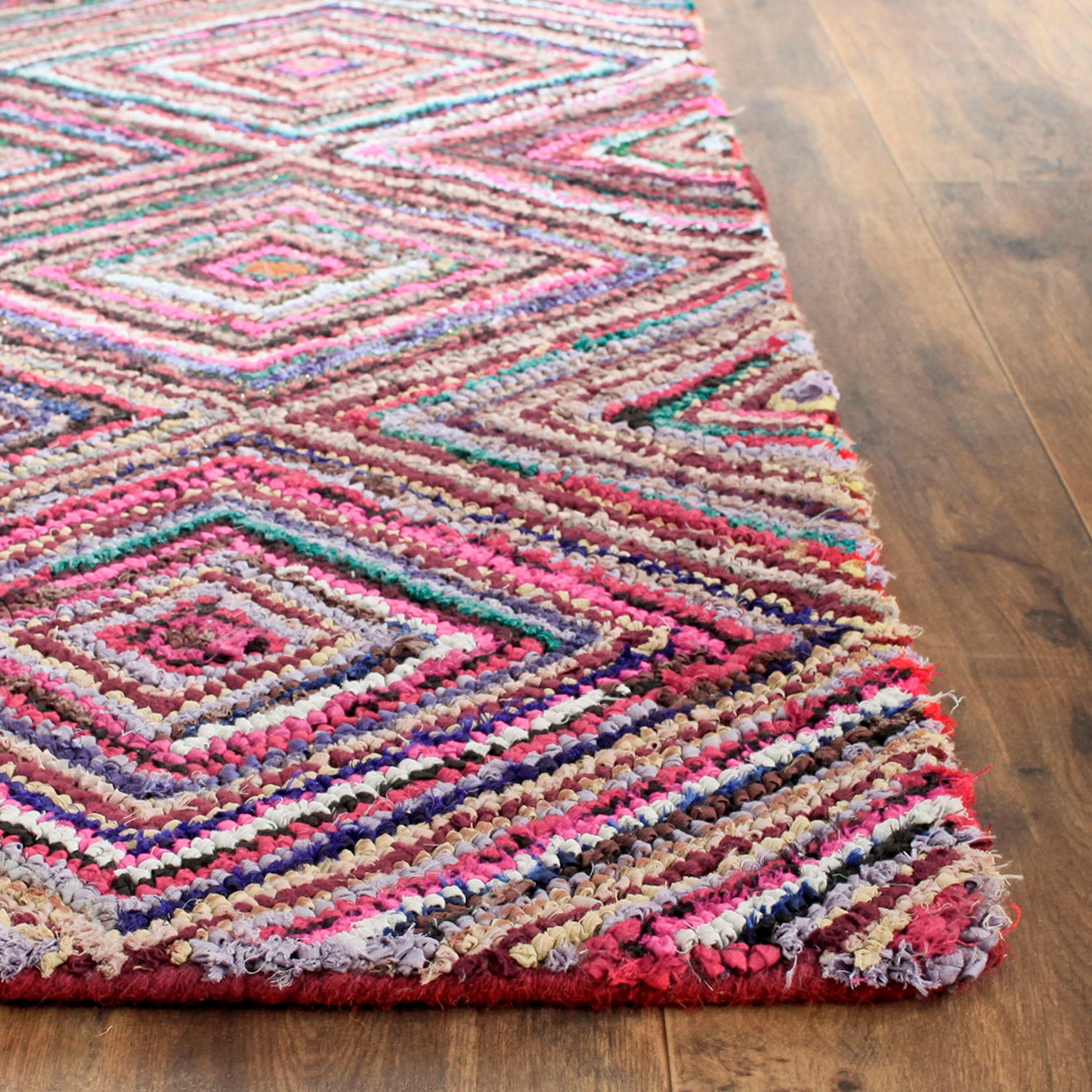 Nantucket Multicolor 8' x 8' Square Hand-Tufted Wool Rug