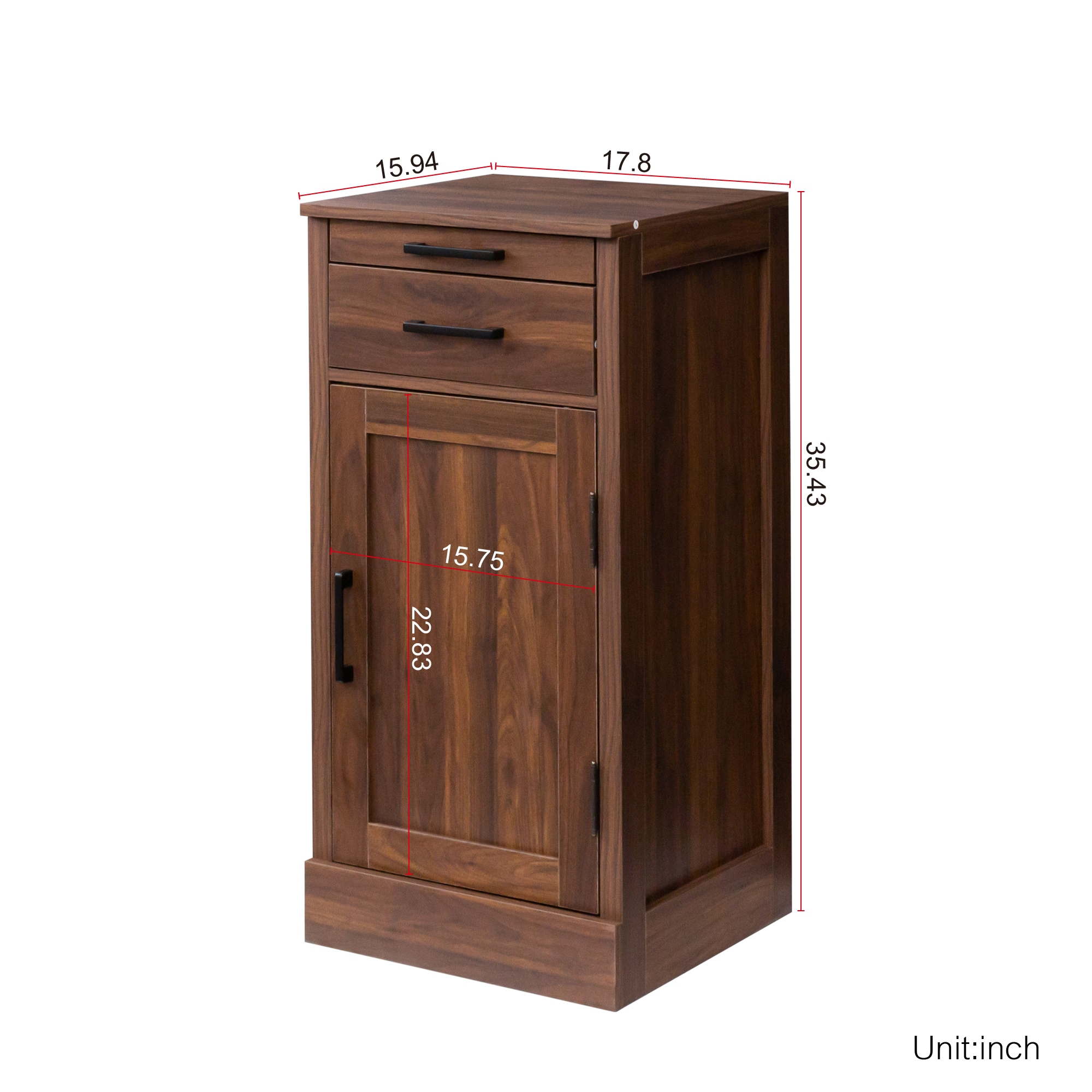 Oaks Decor OA331P3375 Contemporary/Modern Brown Sideboard