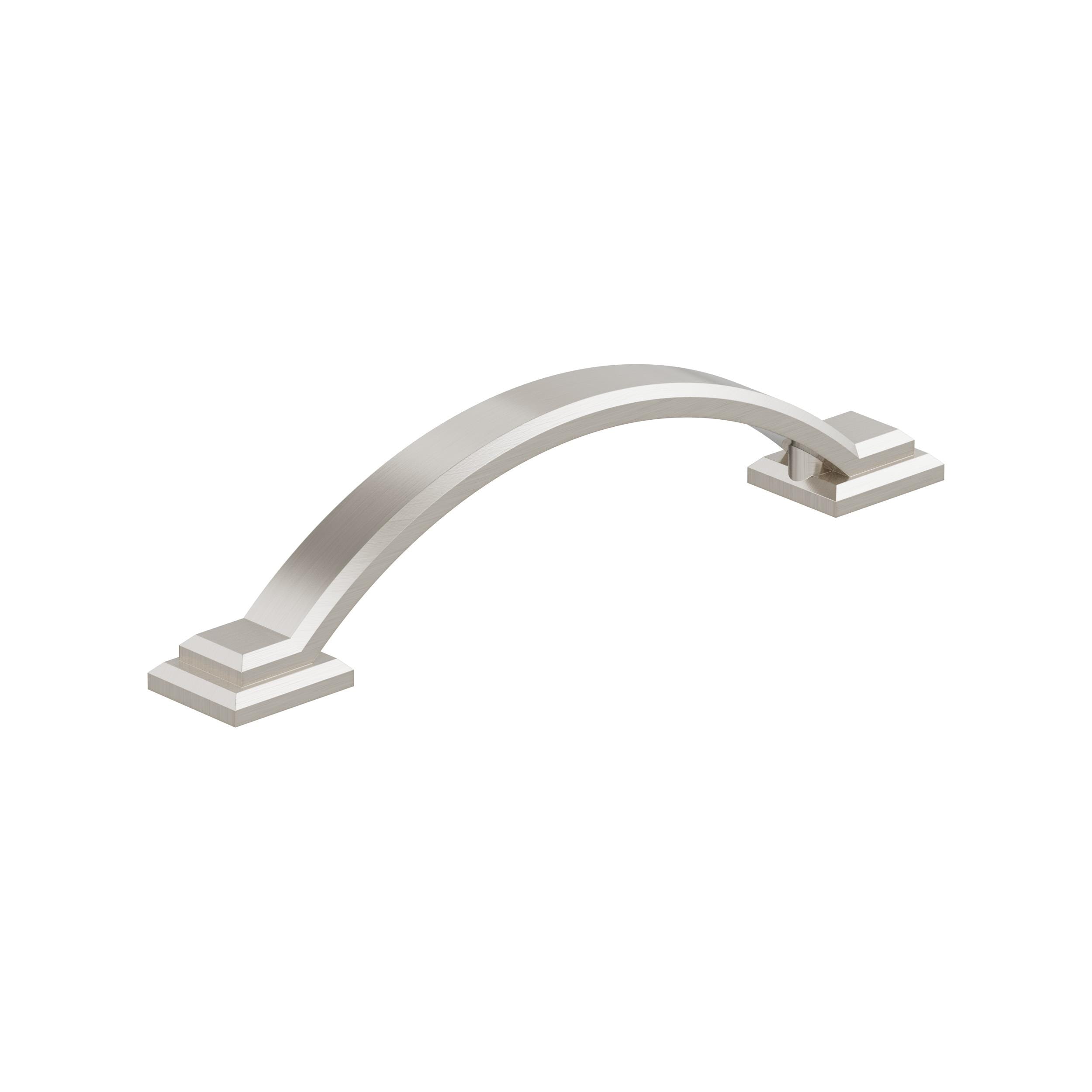 Amerock 10VMP37041G10 Sheffield 3-3/4-in , 96mm Center to Center Satin Nickel Arch Handle 10 -Pack