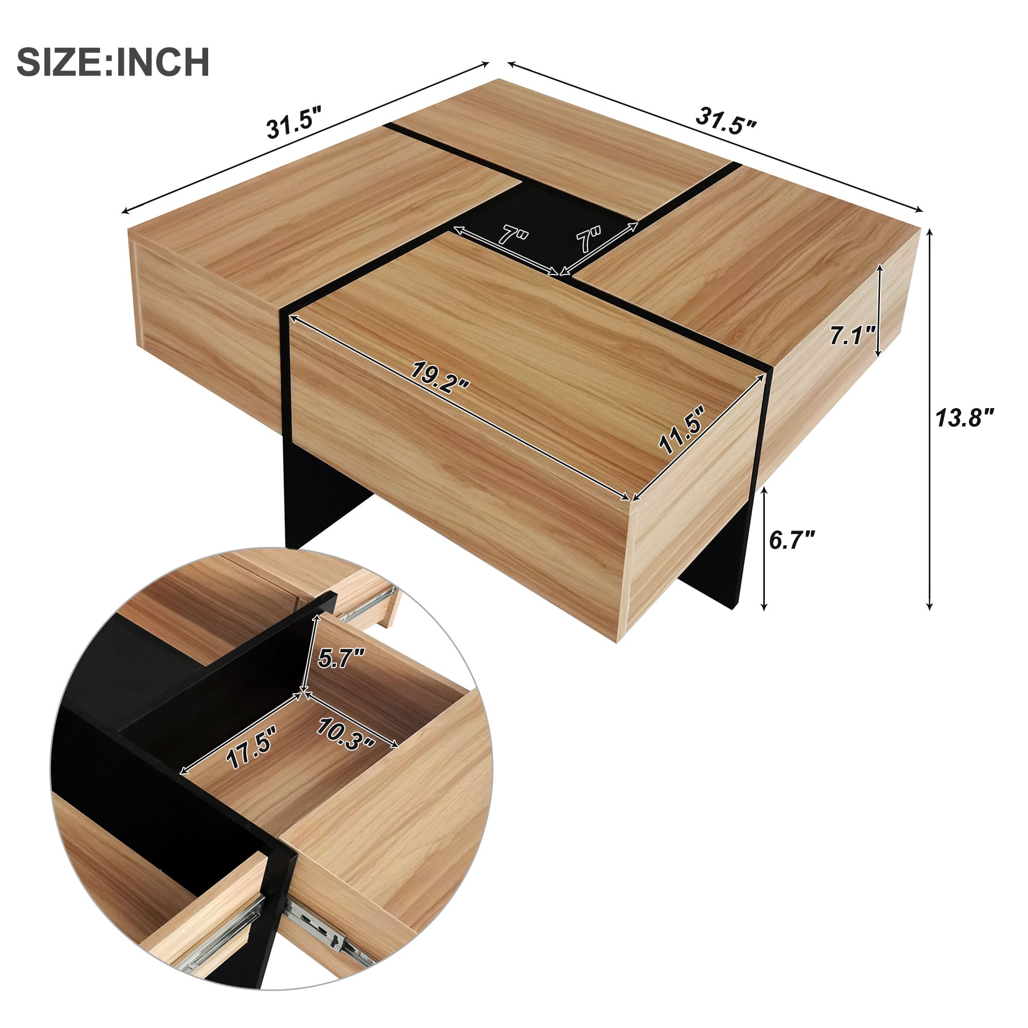 ModernLuxe L-WF305182AAD Coffee-Tables - View #7
