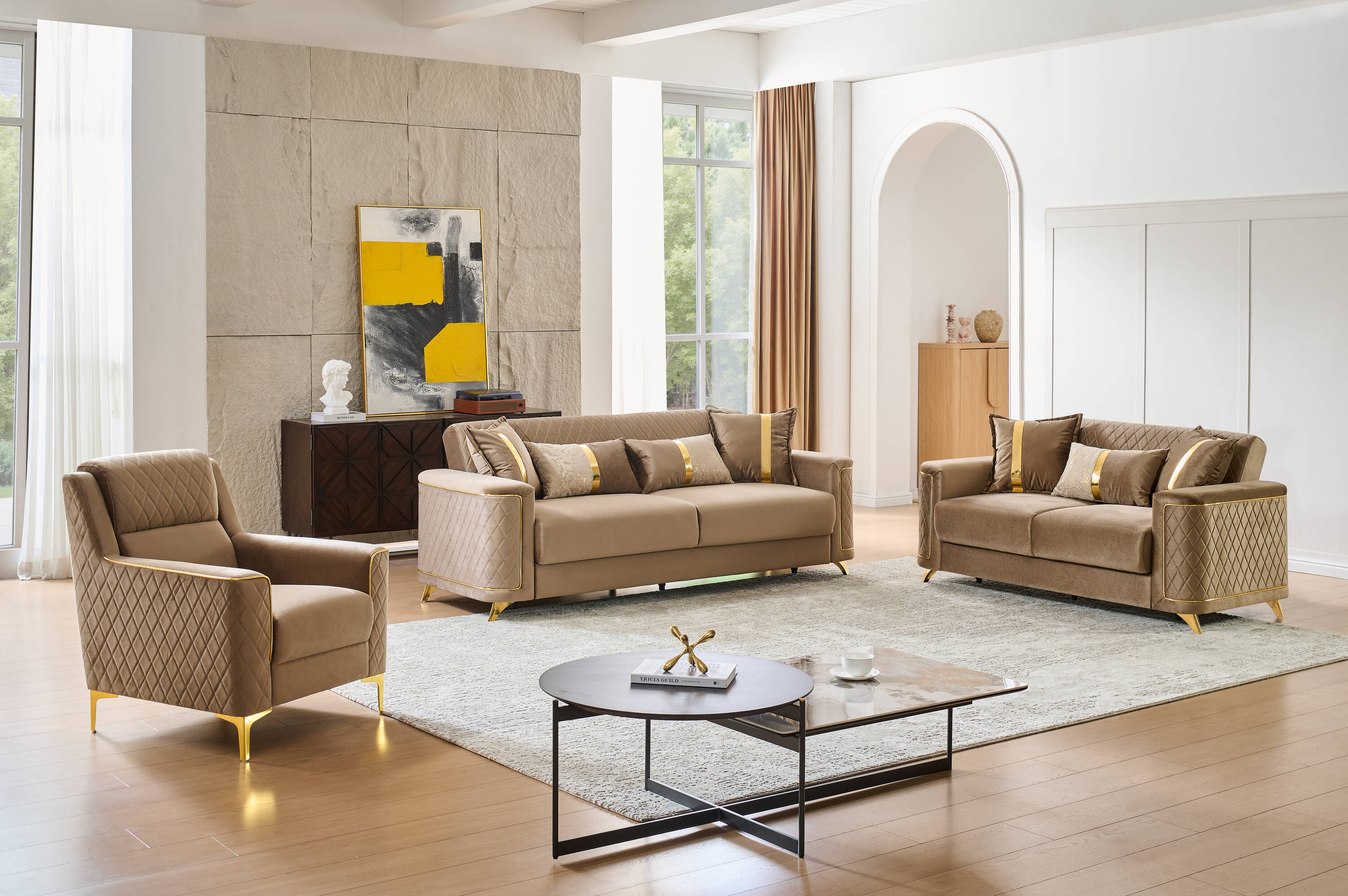 Living Room Sets Color/Finish Family Brown