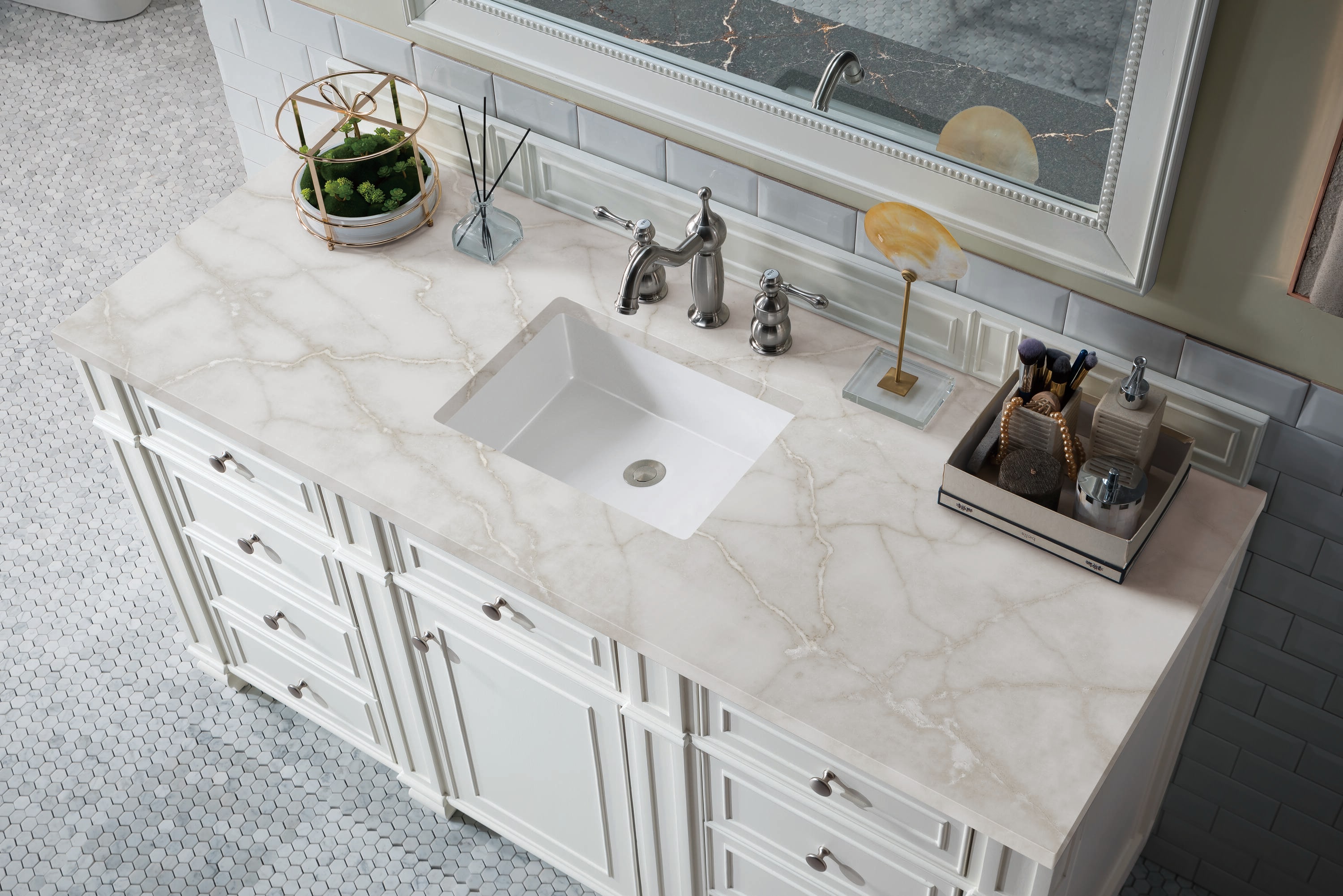 James Martin Vanities 157-V60S-BW-3VSL Bath-Vanity-Combo - View #4
