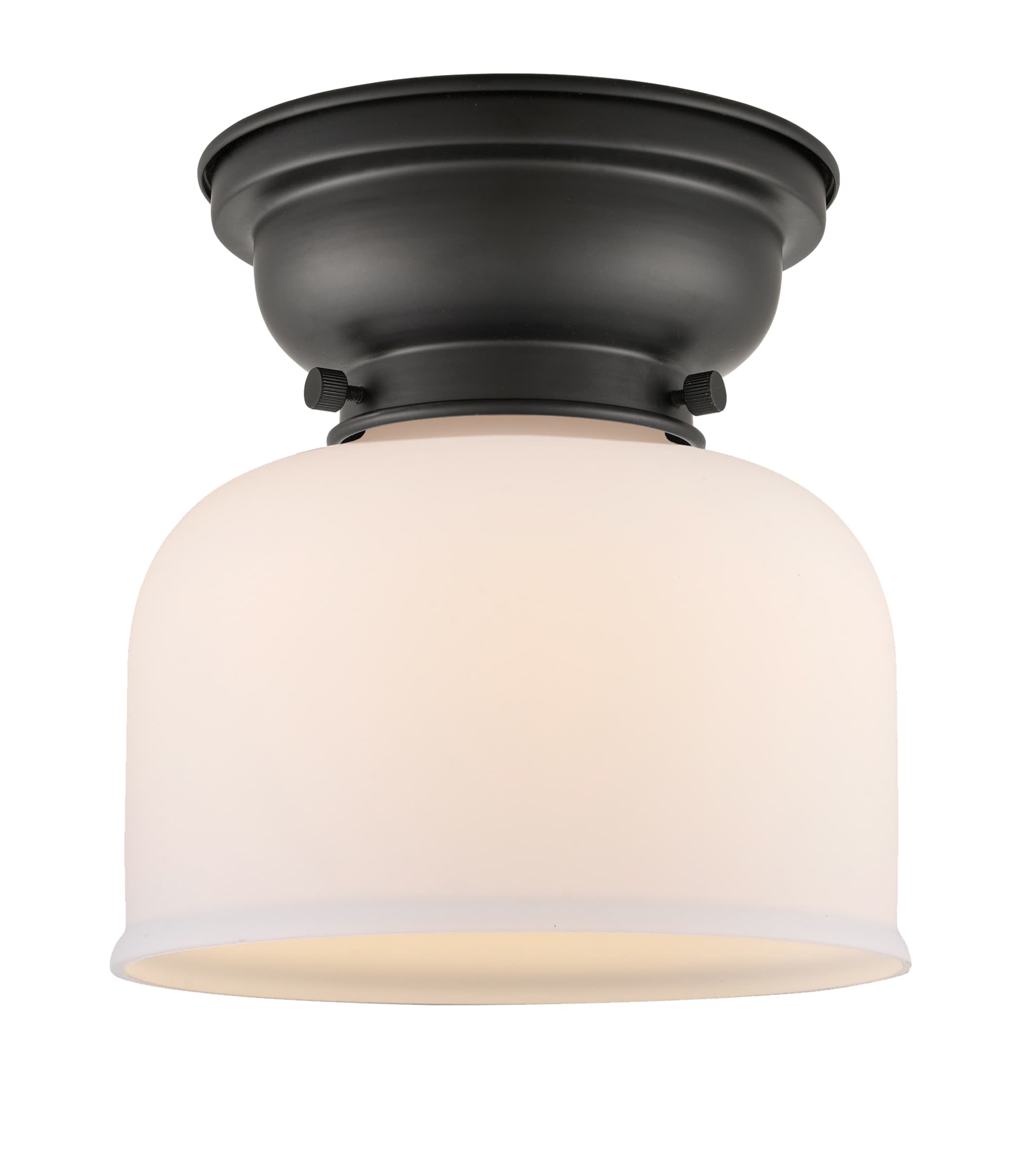 Innovations Lighting 623-1F-BK-G71 Bell 1 -Light 8-in Matte Black Flush Mount Light