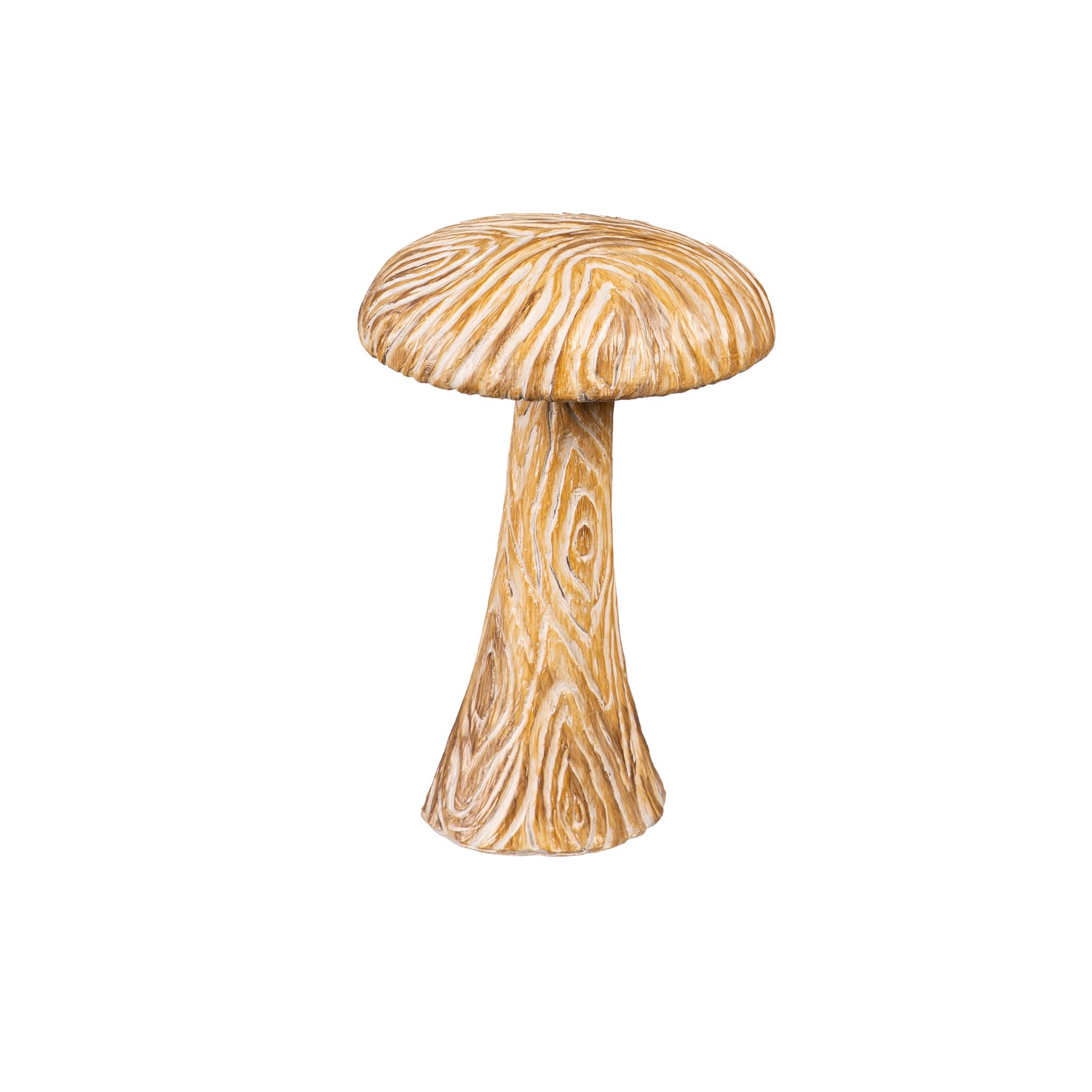 Evergreen 84G5087 10.04-Inches H x 5.51-Inches W Brown Mushroom Garden Statue