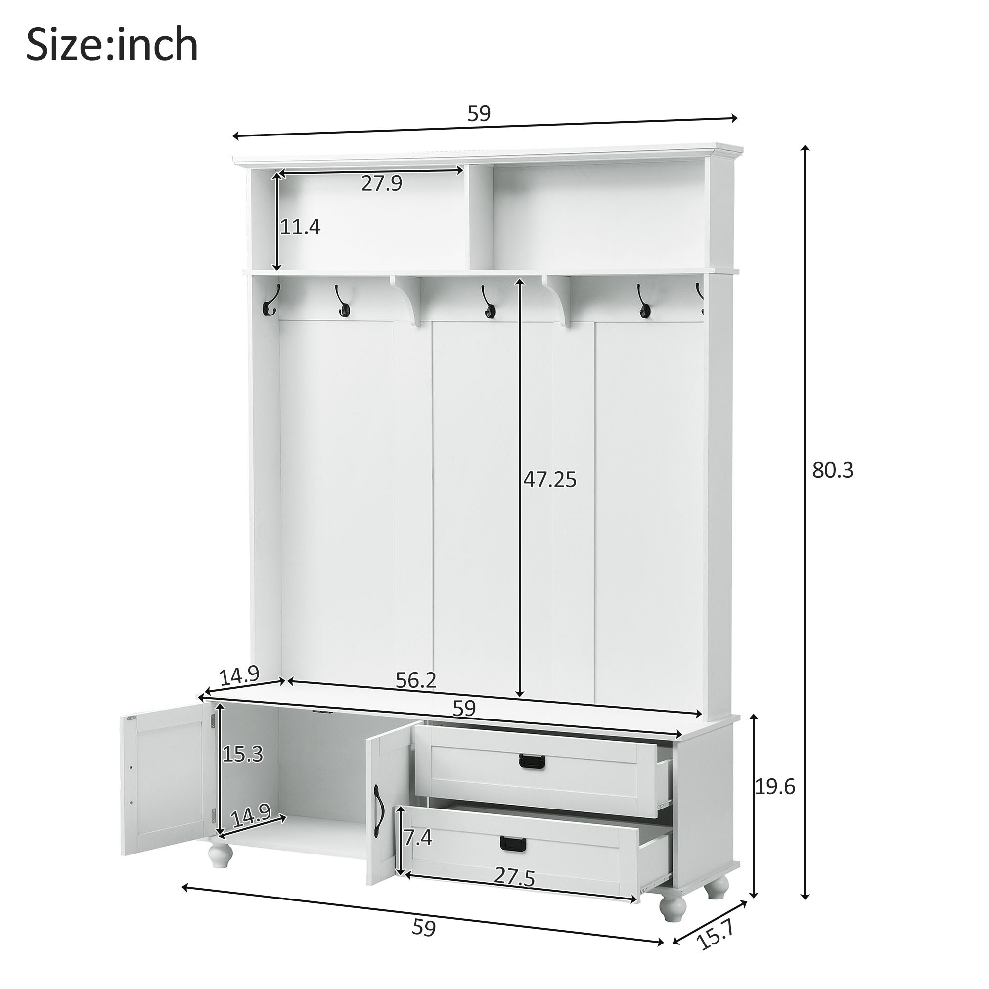ModernLuxe WF306450AAK Coatrack-Stands-Pedestals - View #7