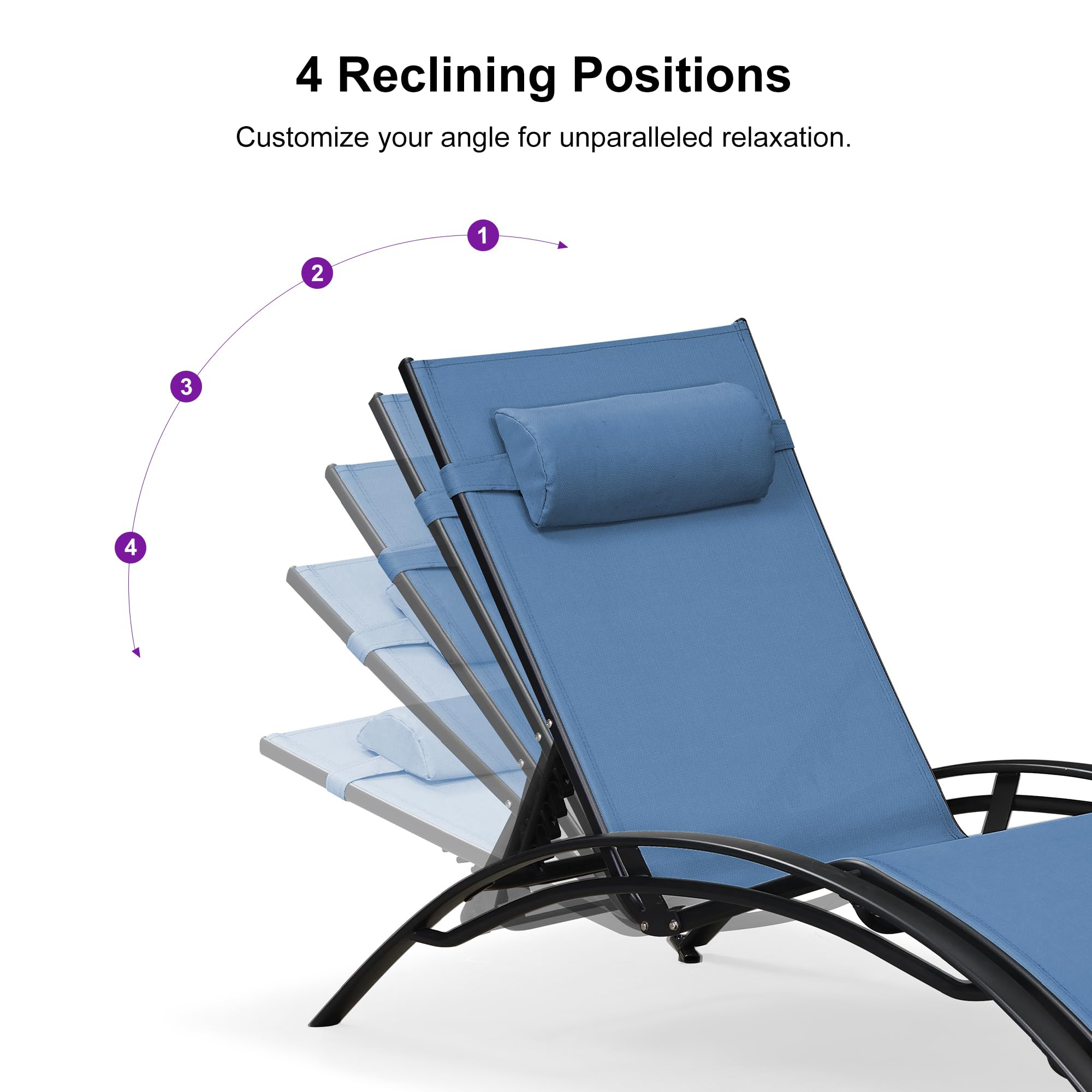 PURPLE LEAF LSMCLS01-IG-4PC Patio-Chairs - View #4
