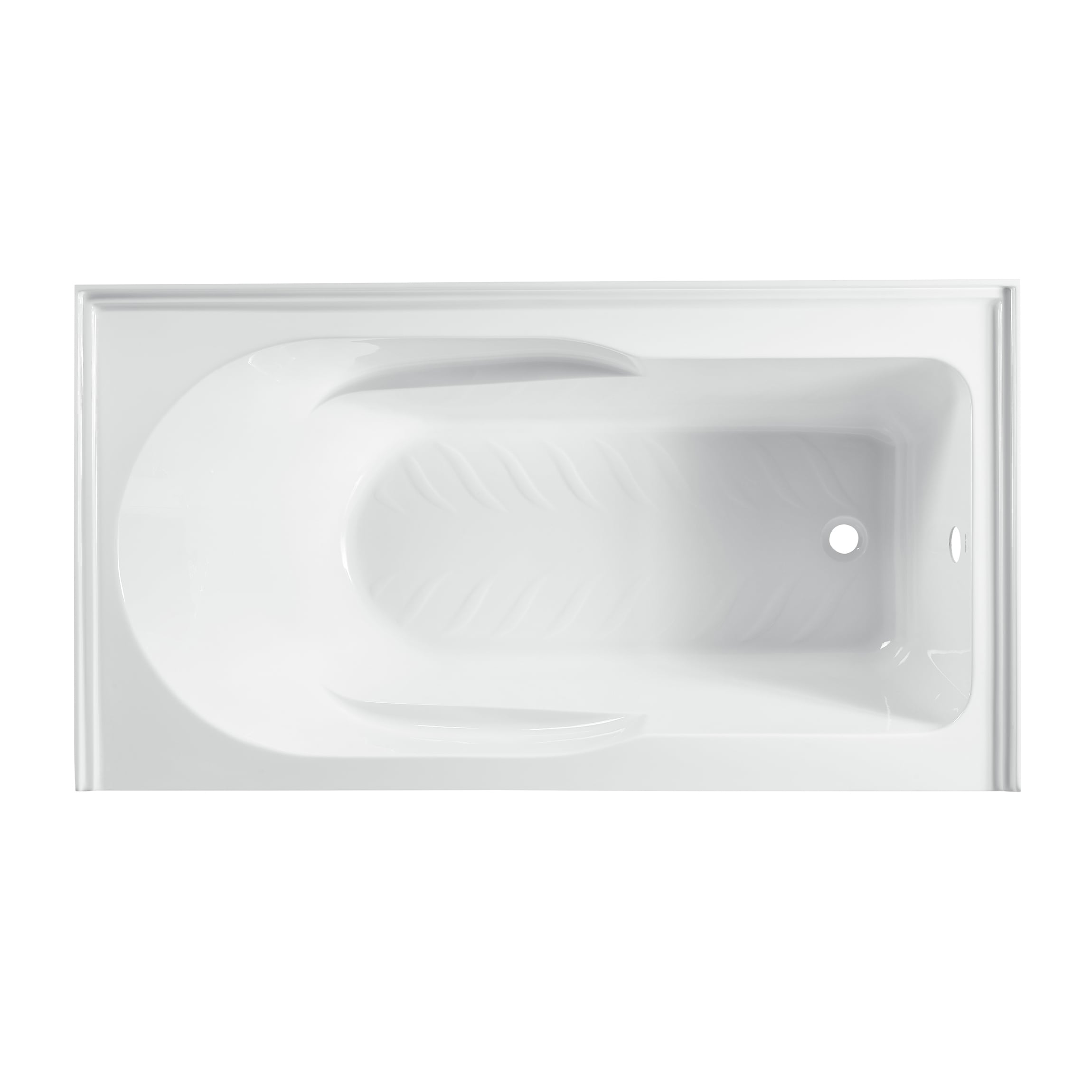 Concorde 60" Glossy White Acrylic Alcove Bathtub with Apron