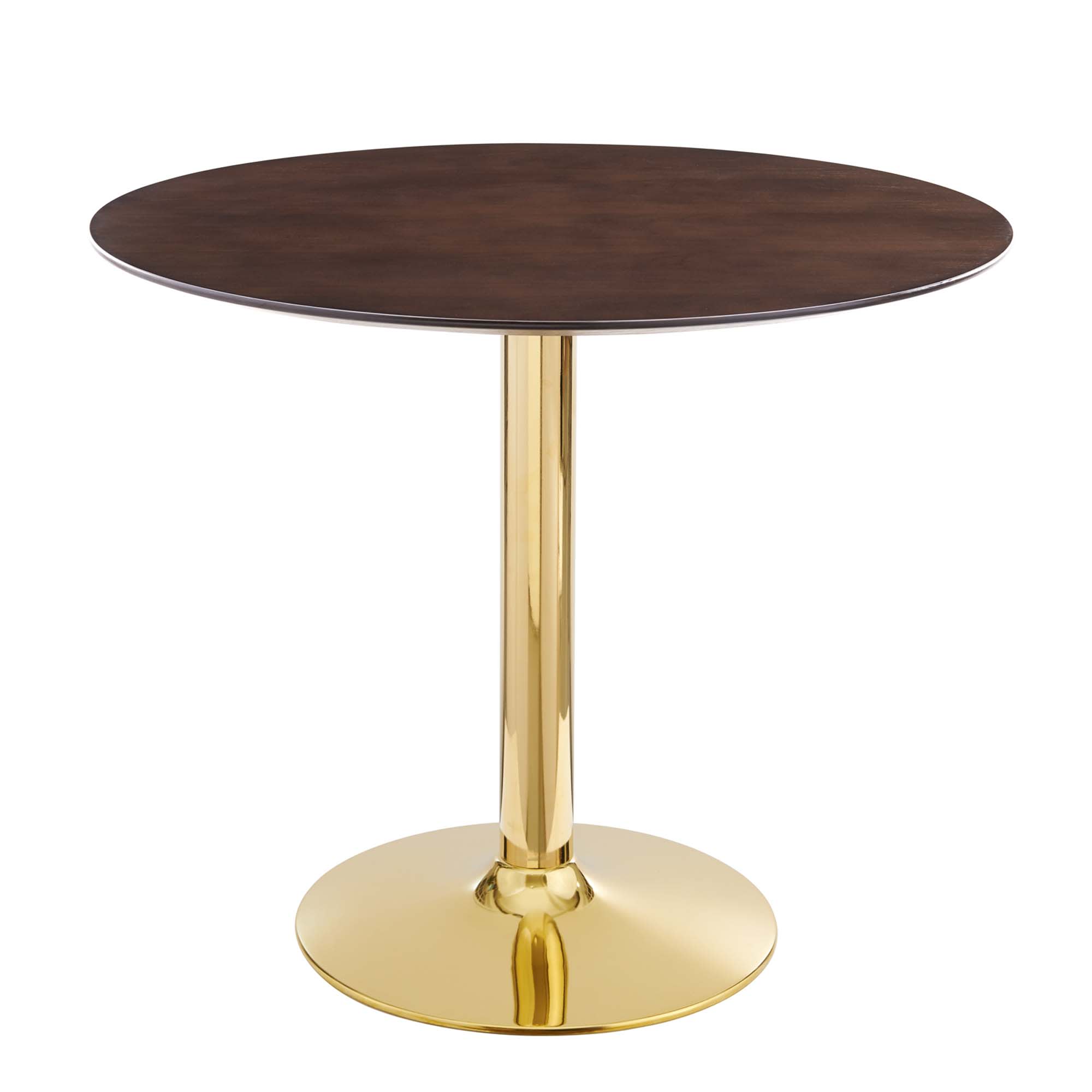  Verne 35-in Dining Table in Gold Cherry Walnut