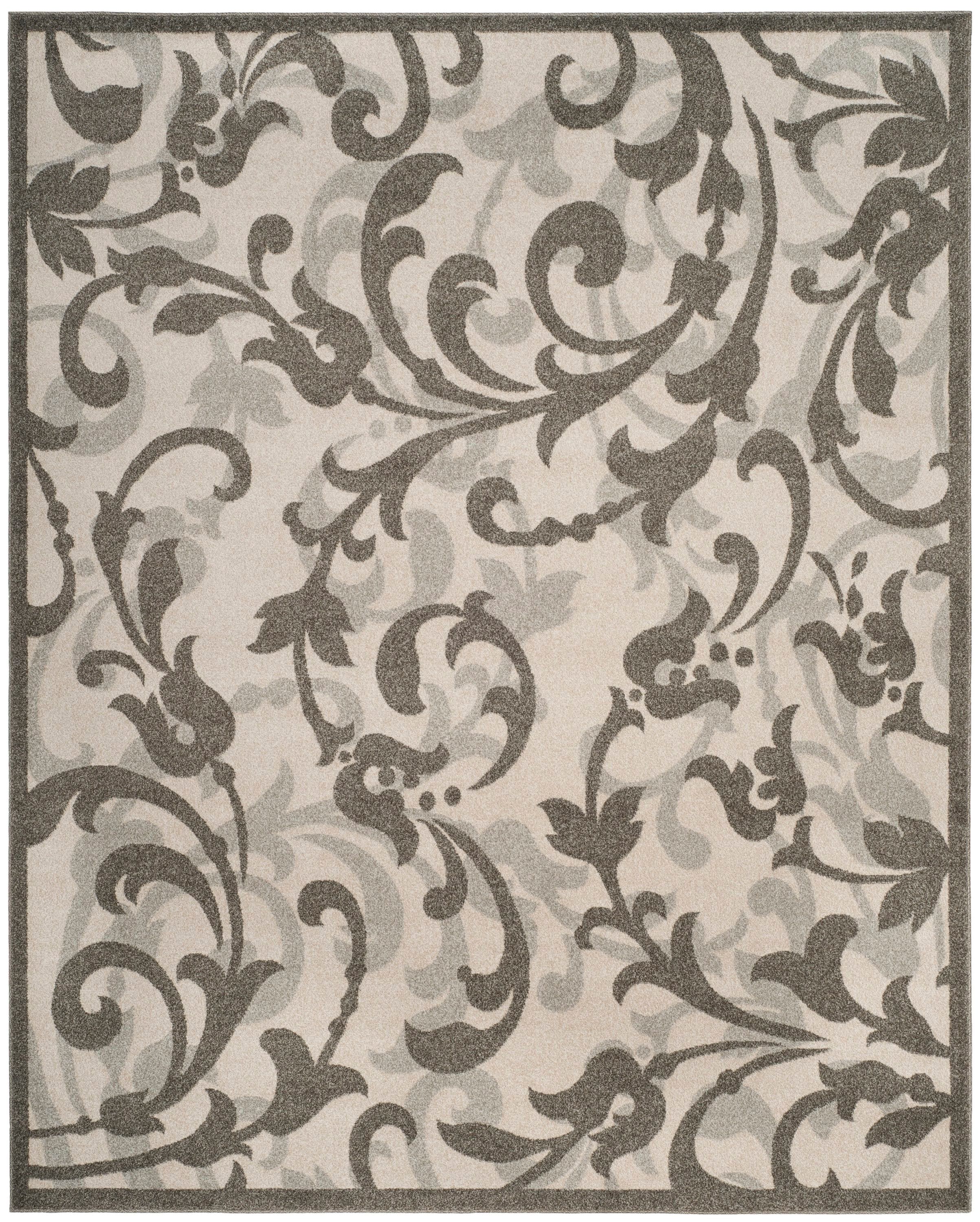 Safavieh AMT428K-8 Amherst Sophia 8 x 10 (ft) Loomed Synthetic Ivory/Gray Rectangular Indoor Abstract Farmhouse/Cottage Area rug