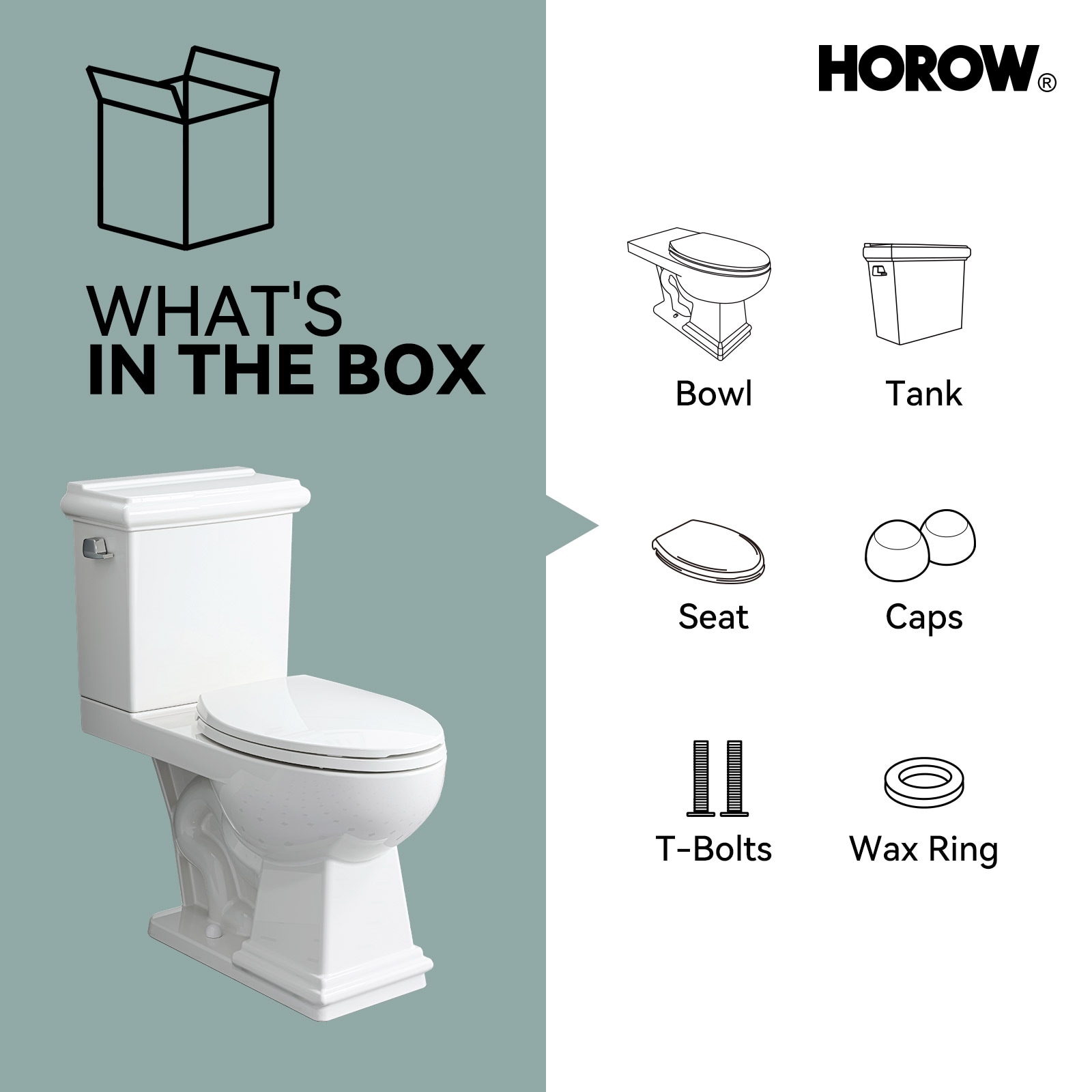 HOROW HWTT-E04S toilets - View #11
