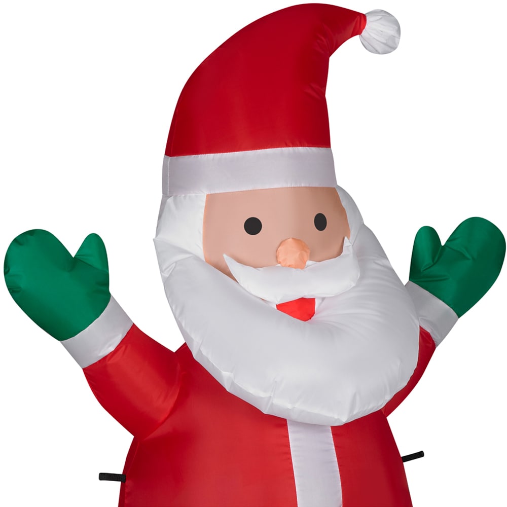 Holiday Living 4-ft Lighted Santa Christmas Inflatable in the Christmas ...