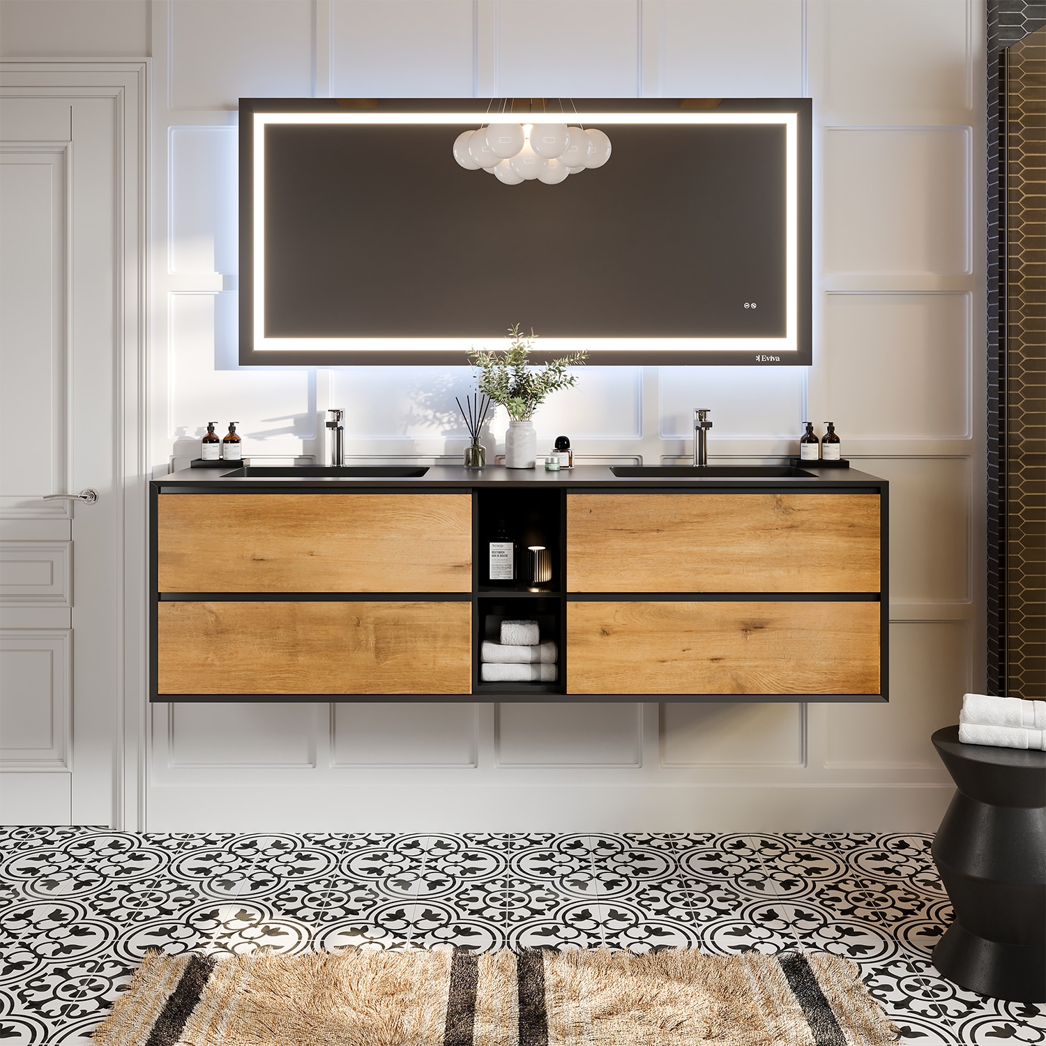 75 inch bathroom vanity cabinet