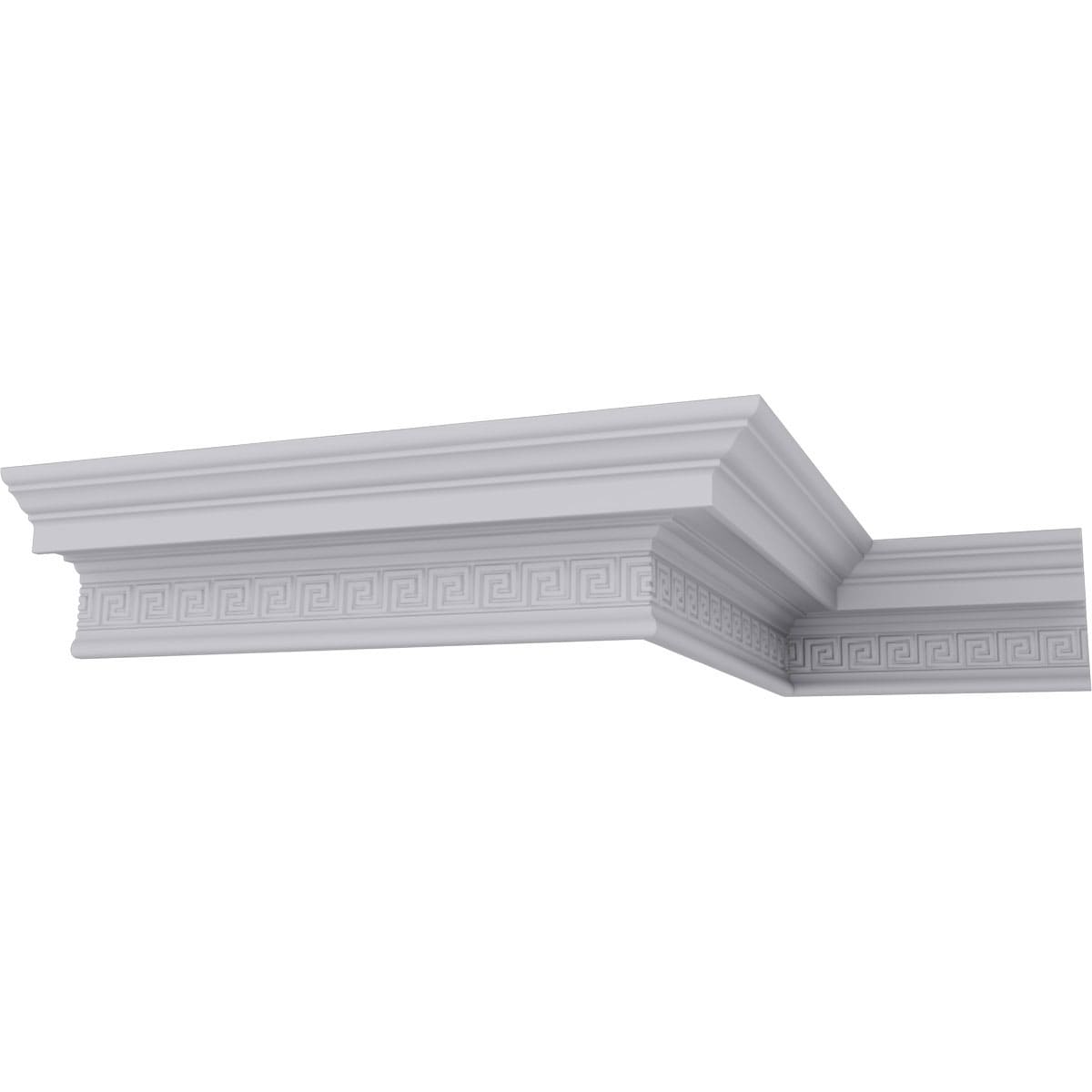 Ekena Millwork 687274 4-3/4-in T x 7-1/2-in W x 7-ft 10-1/2-in L Primed Urethane Crown Moulding 12 -Pack