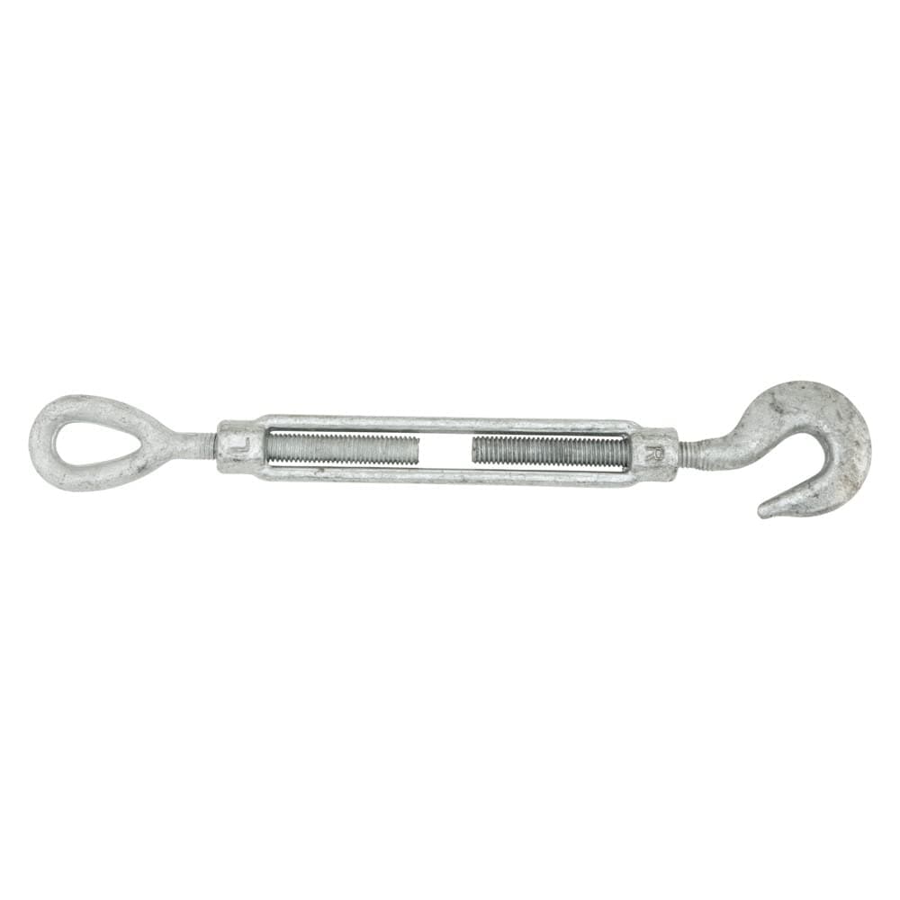 National Hardware N177-501 Hook and Eye Turnbuckle 1/2 x 6 Galvanized #N177-501