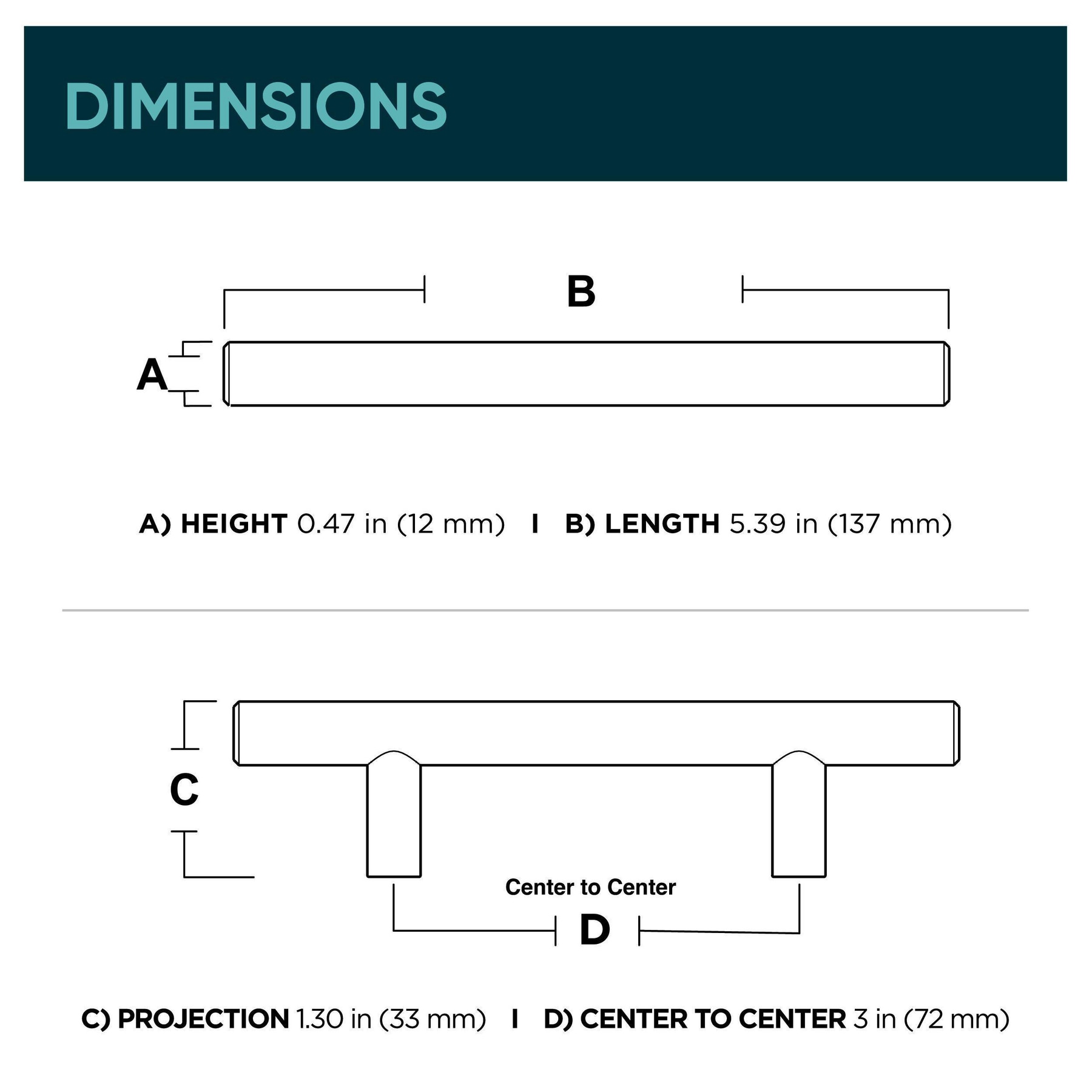 Origin 21 BAR076W-117-SP Cabinet-Pulls - View #7