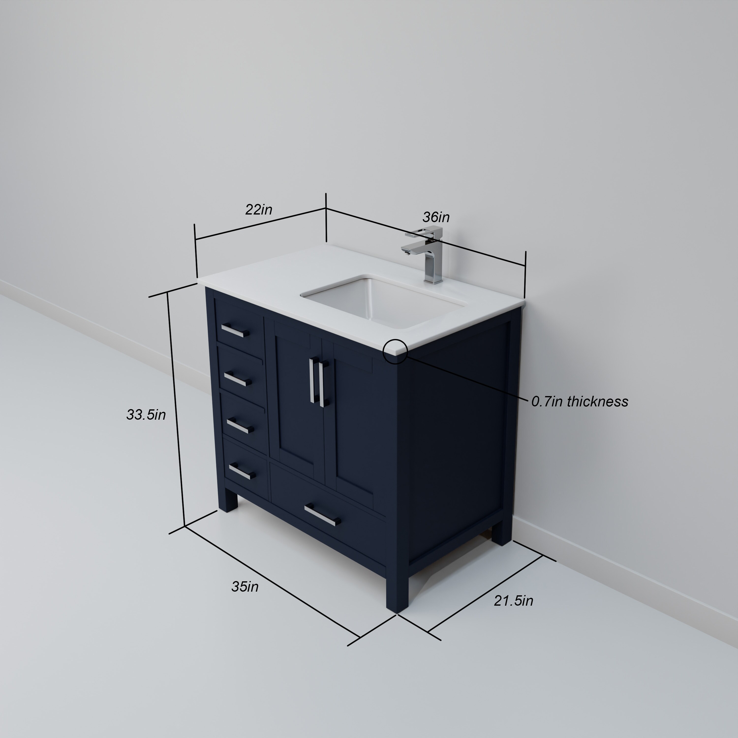 Lexora LVJ36SE310R Bath-Vanity-Combo - View #8