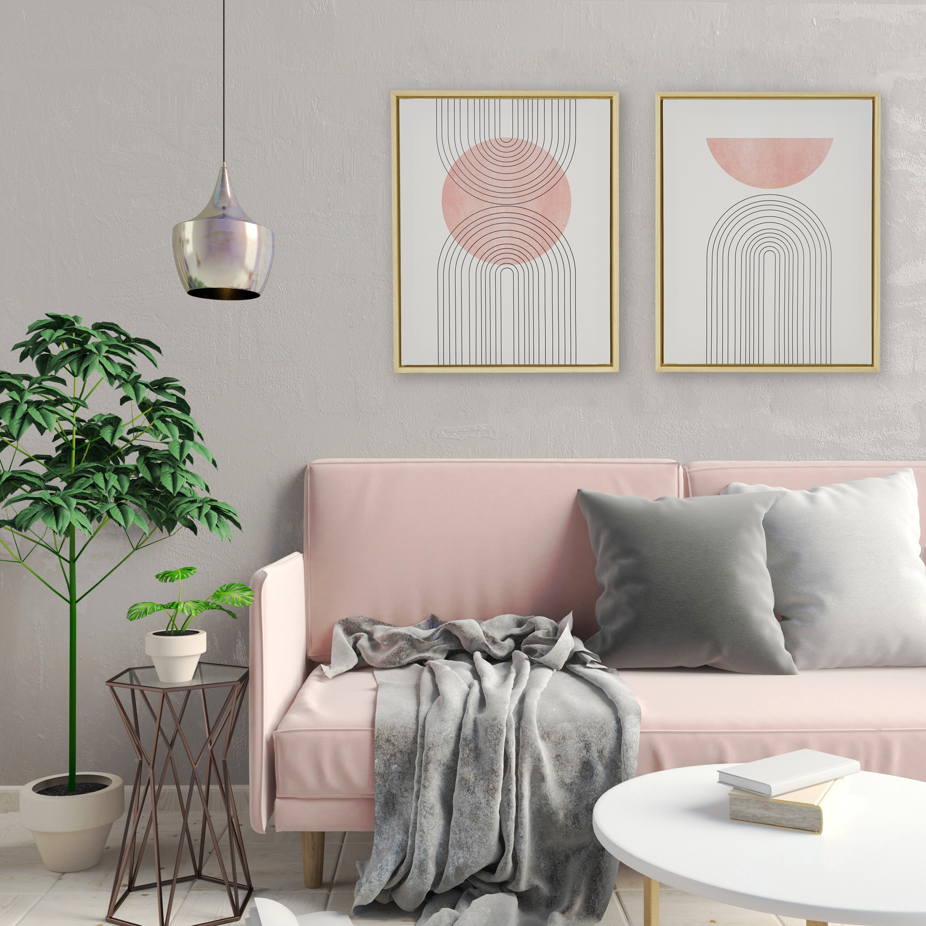 Artisan Home 182725KIVJ0 Framed 15-in H x 24-in W Abstract Print on Canvas