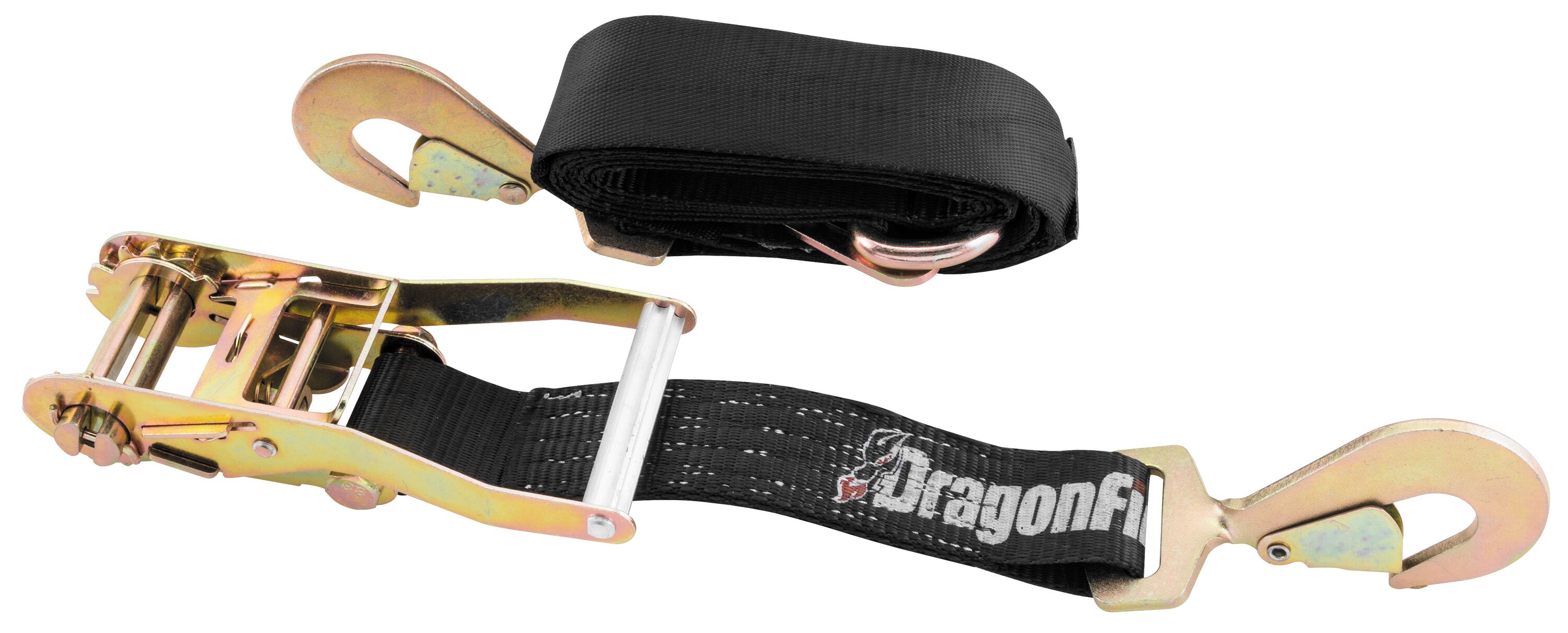 DragonFire 2 x 10 Ratchet Strap with Large Ratchet D-Ring for Soft Tie ...