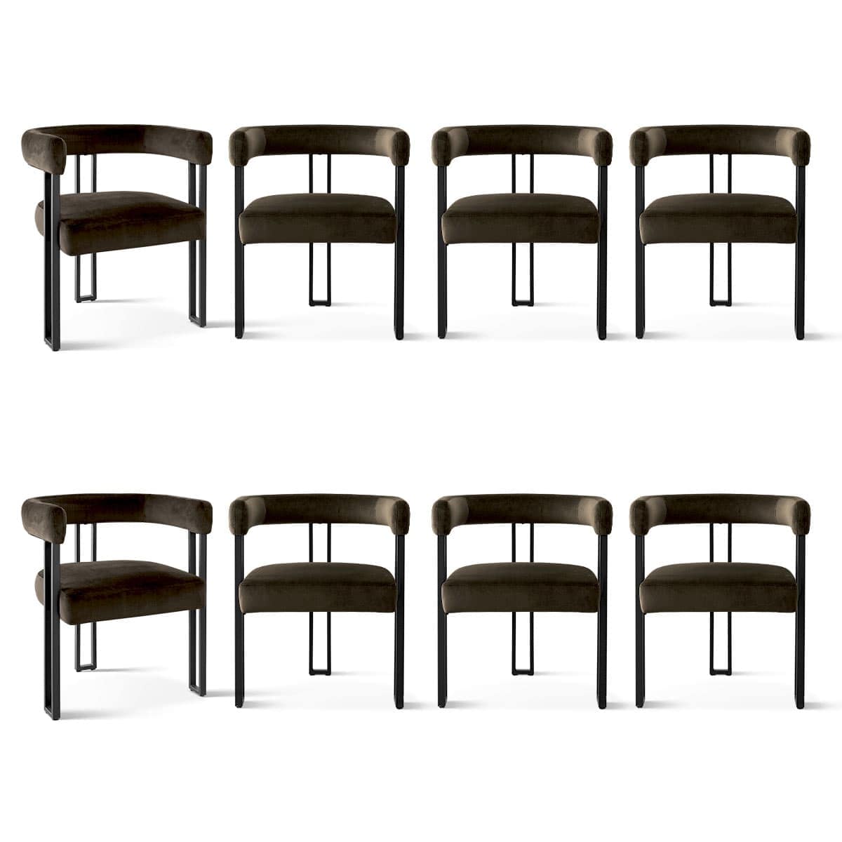 Maison Boucle MIA-VELEVT-MINK8 Dining-Chairs - View #2