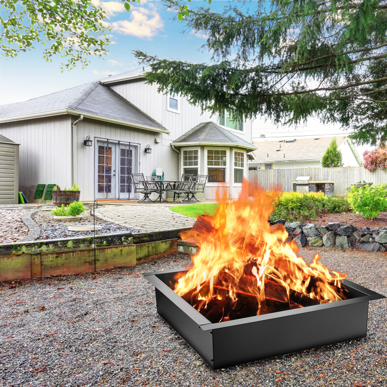 VEVOR Fire Pit Fire Rings TGFXHKHC30X5DQCH1V0 at Lowes.com