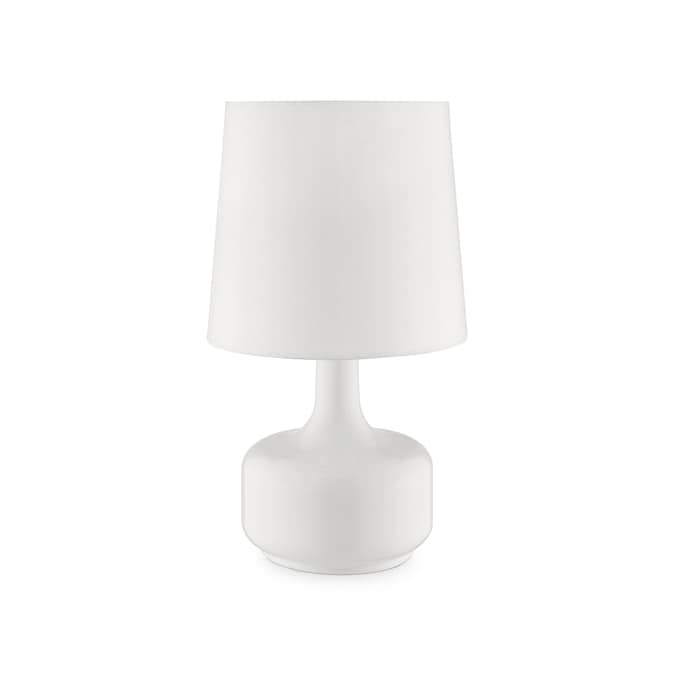 Powder White Touch Table Lamp, White Touch Table Lamps