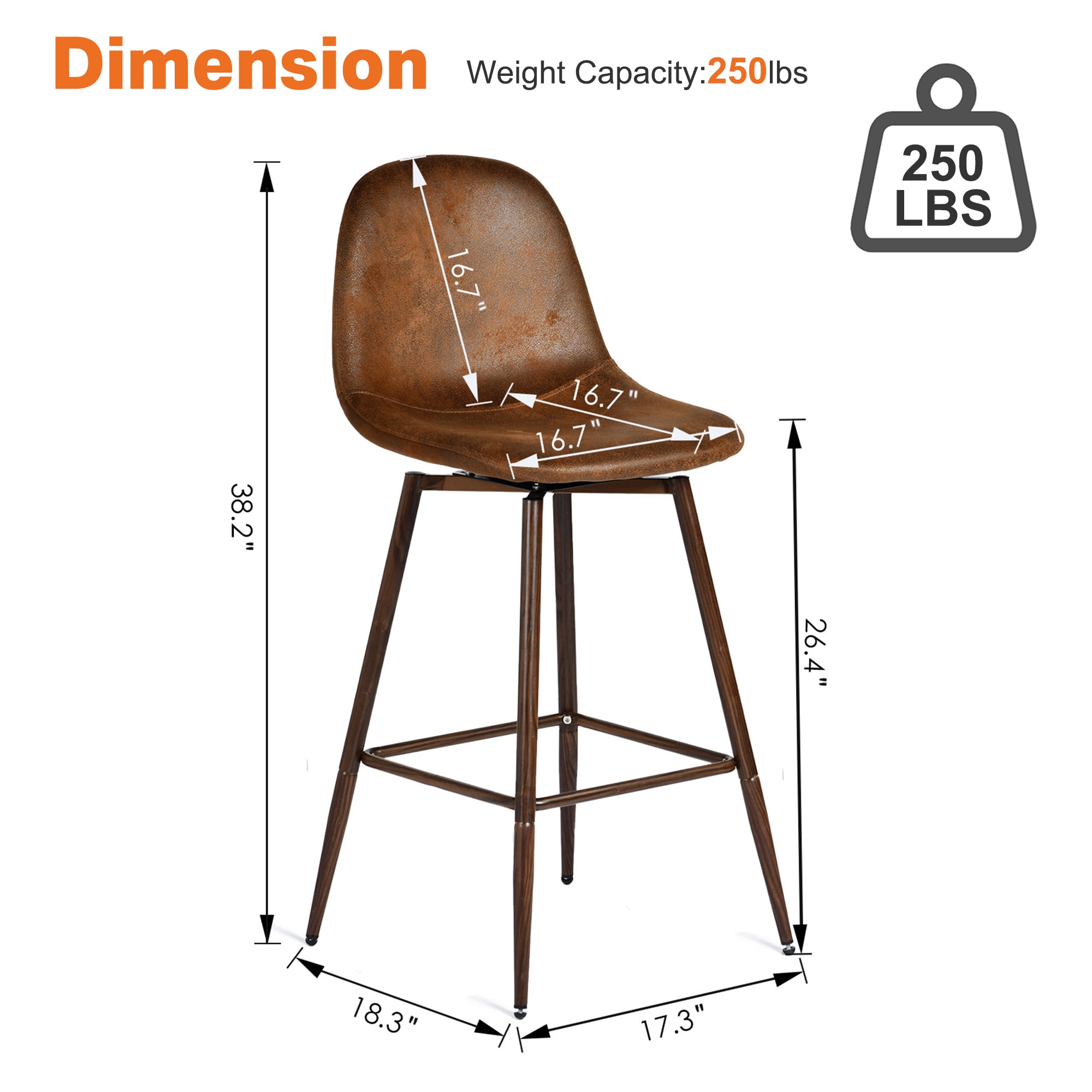 Homy Casa CHARLTON BAR BW4 stools - View #6