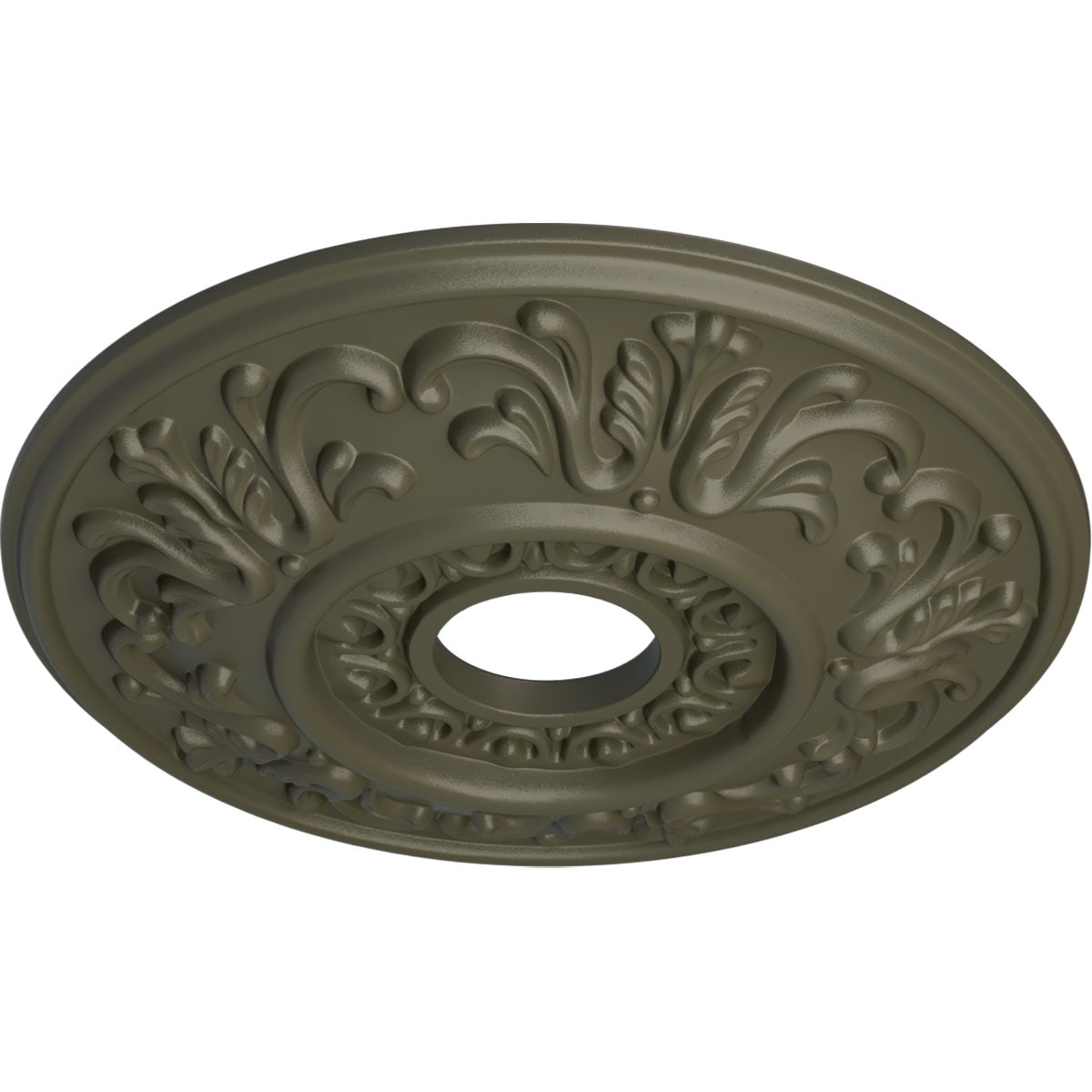 Ekena Millwork CM18VLWHF Ceiling-Medallions - View #2