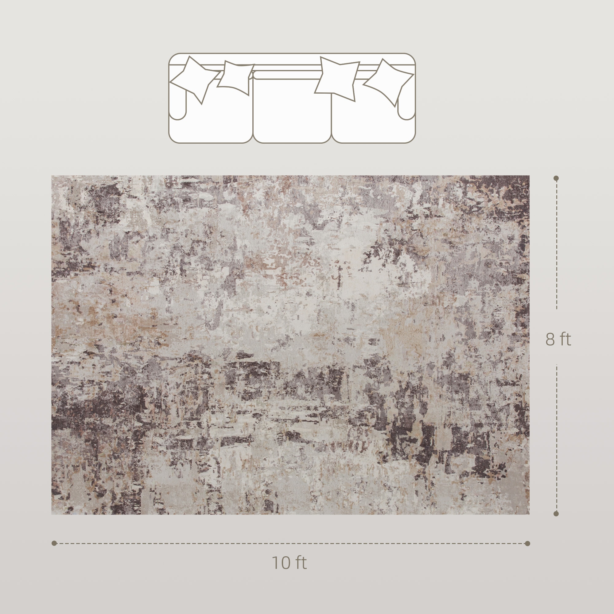 HomCom 83C-048V02YL rugs - View #3