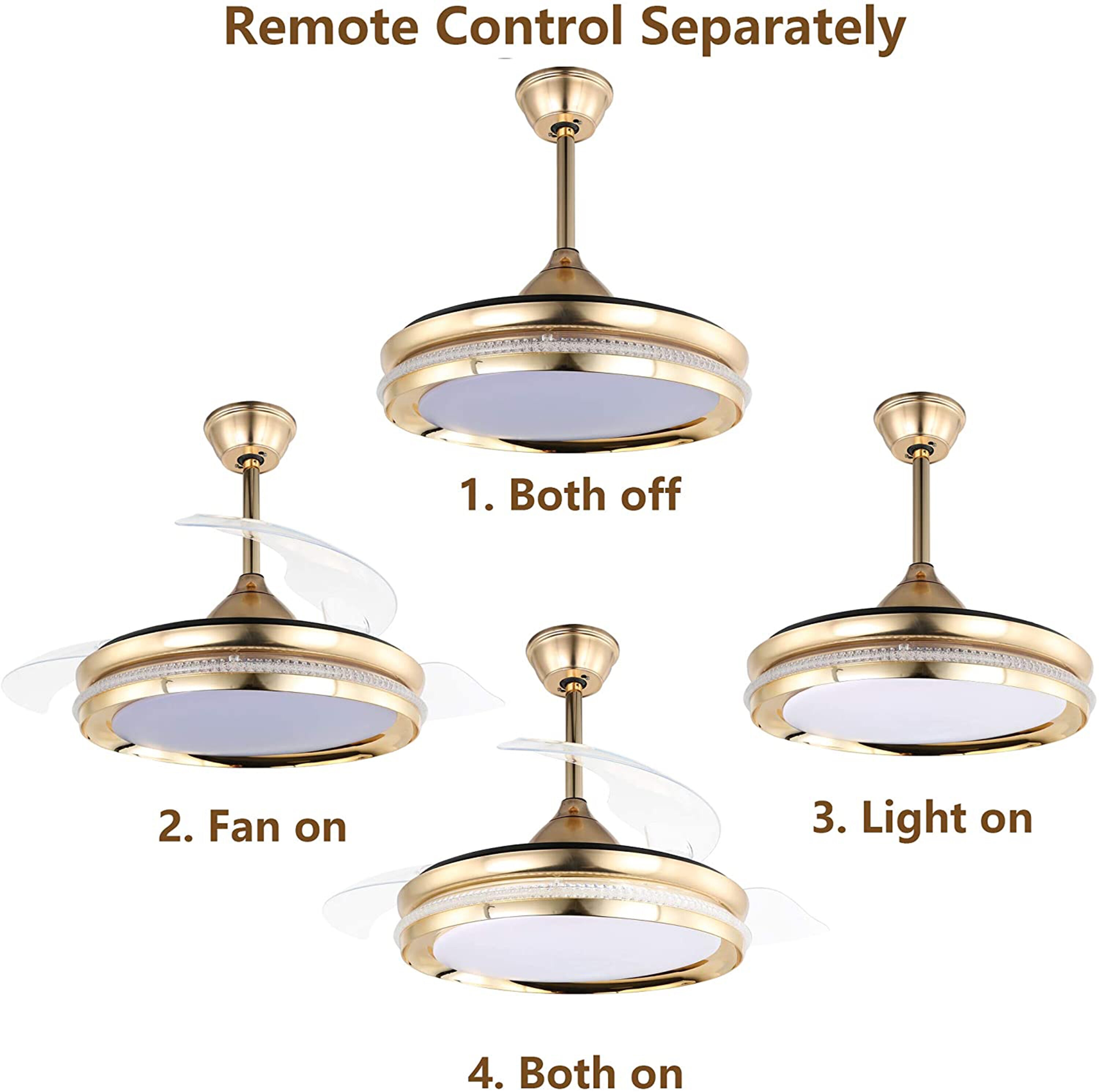 Oaks Decor BD4251-G Ceiling-Fans - View #5