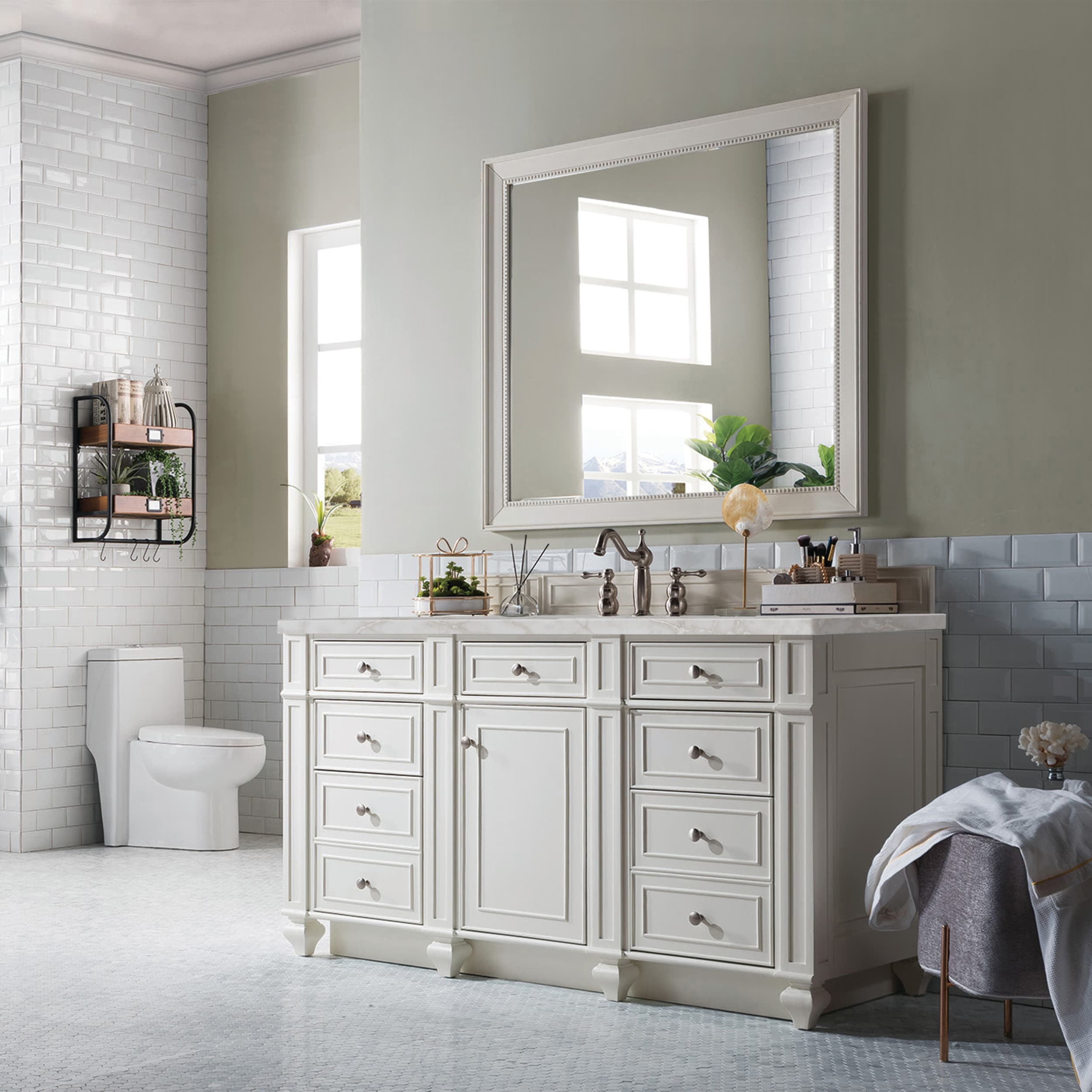 James Martin Vanities 157-V60S-BW-3VSL Bath-Vanity-Combo - View #2