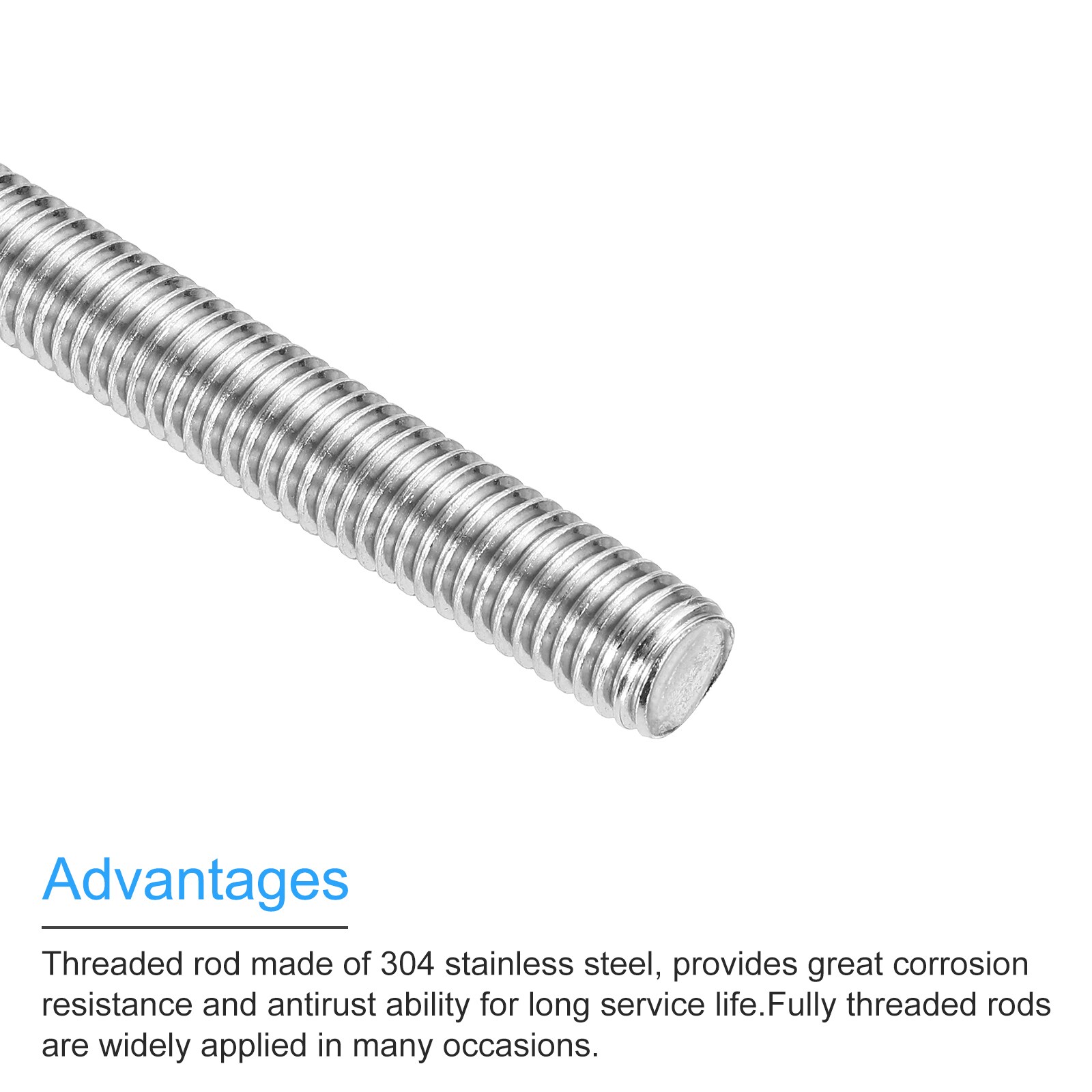 Unique Bargains S26041000UX6454 Threaded-Rod - View #4