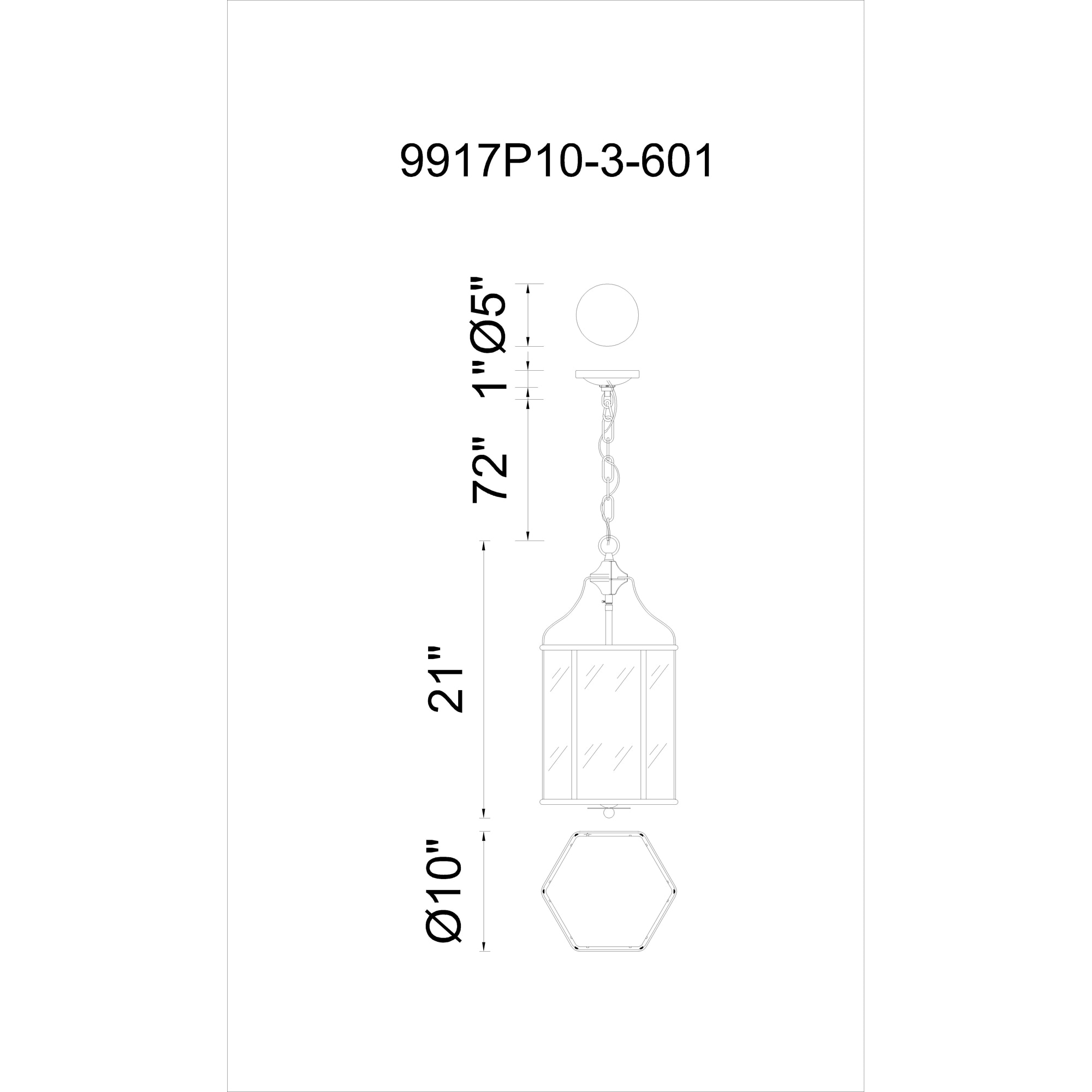 CWI Lighting 9917P10-3-601 b090015 - View #5